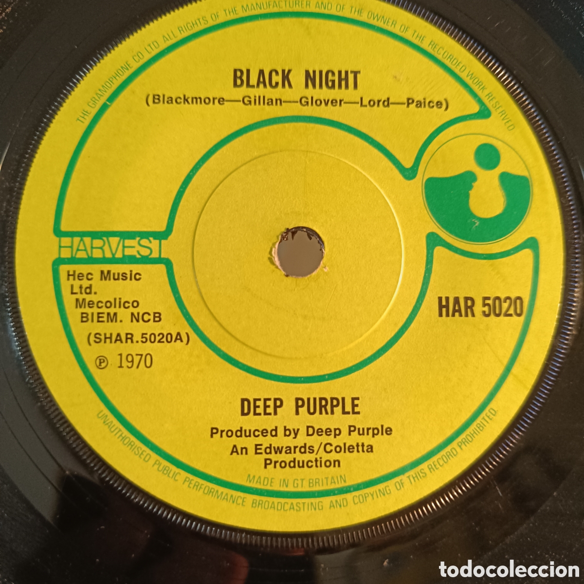 Discos de vinilo: Deep Purple &ndash; Black Night - Foto 1