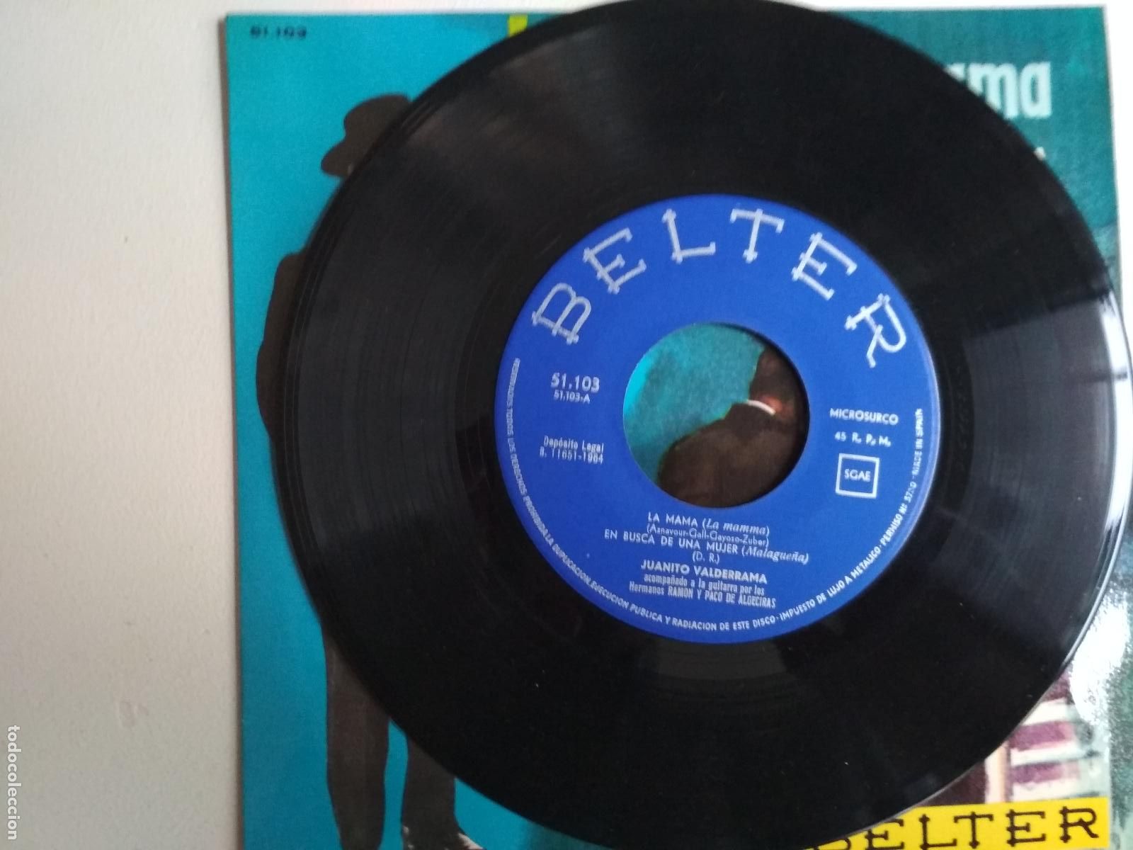 Discos de vinilo: Juanito Valderrama &lrm;&ndash; La Mam&aacute; 1964 - Foto 4
