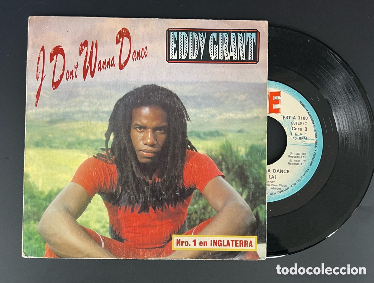 Discos de vinilo: EDDY GRANT-SINGLE I DON&acute;T WANNA DANCE - Foto 1
