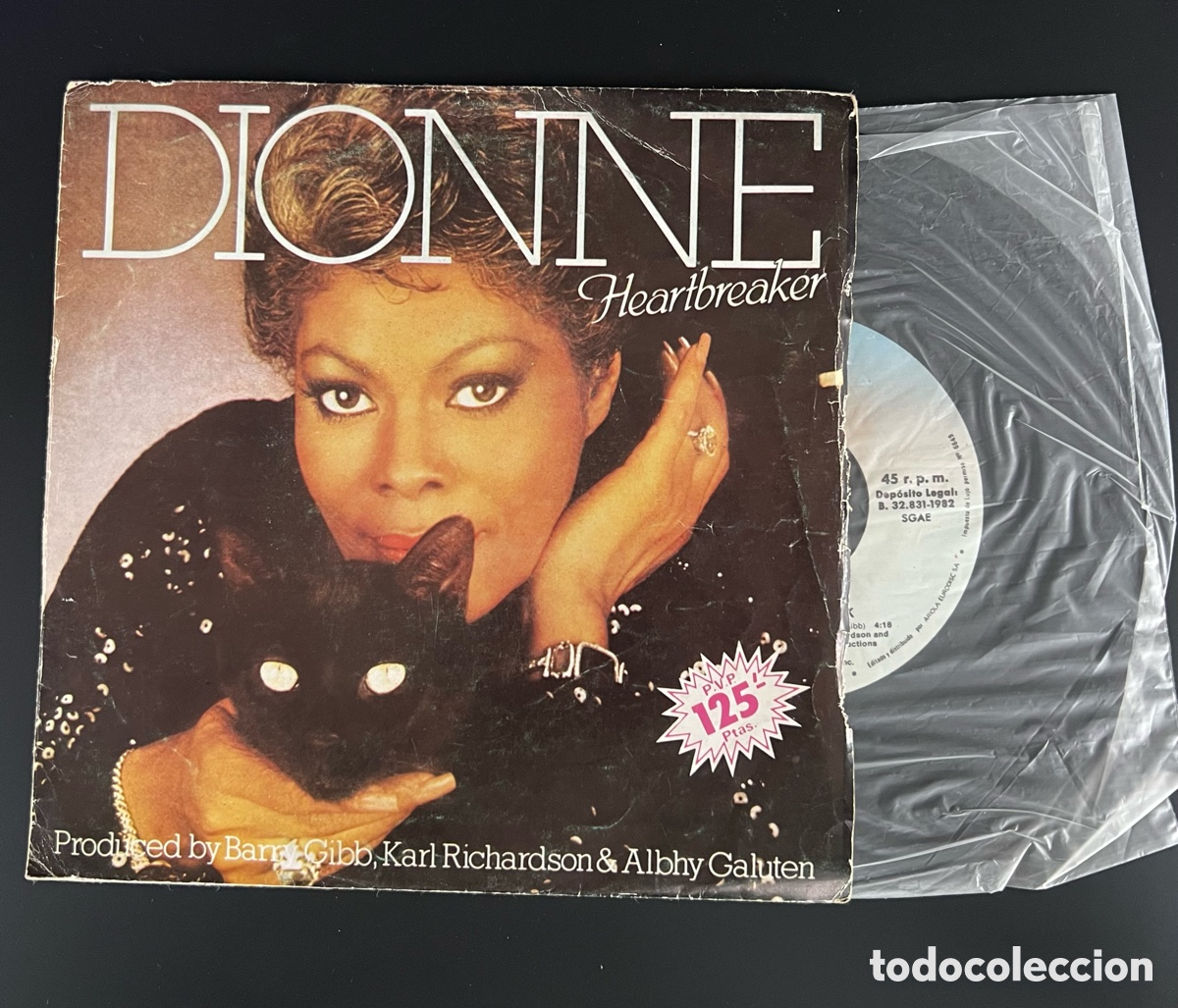 Discos de vinilo: DIONNE WARWICK HEARTBREAKER SINGLE SPAIN - Foto 1