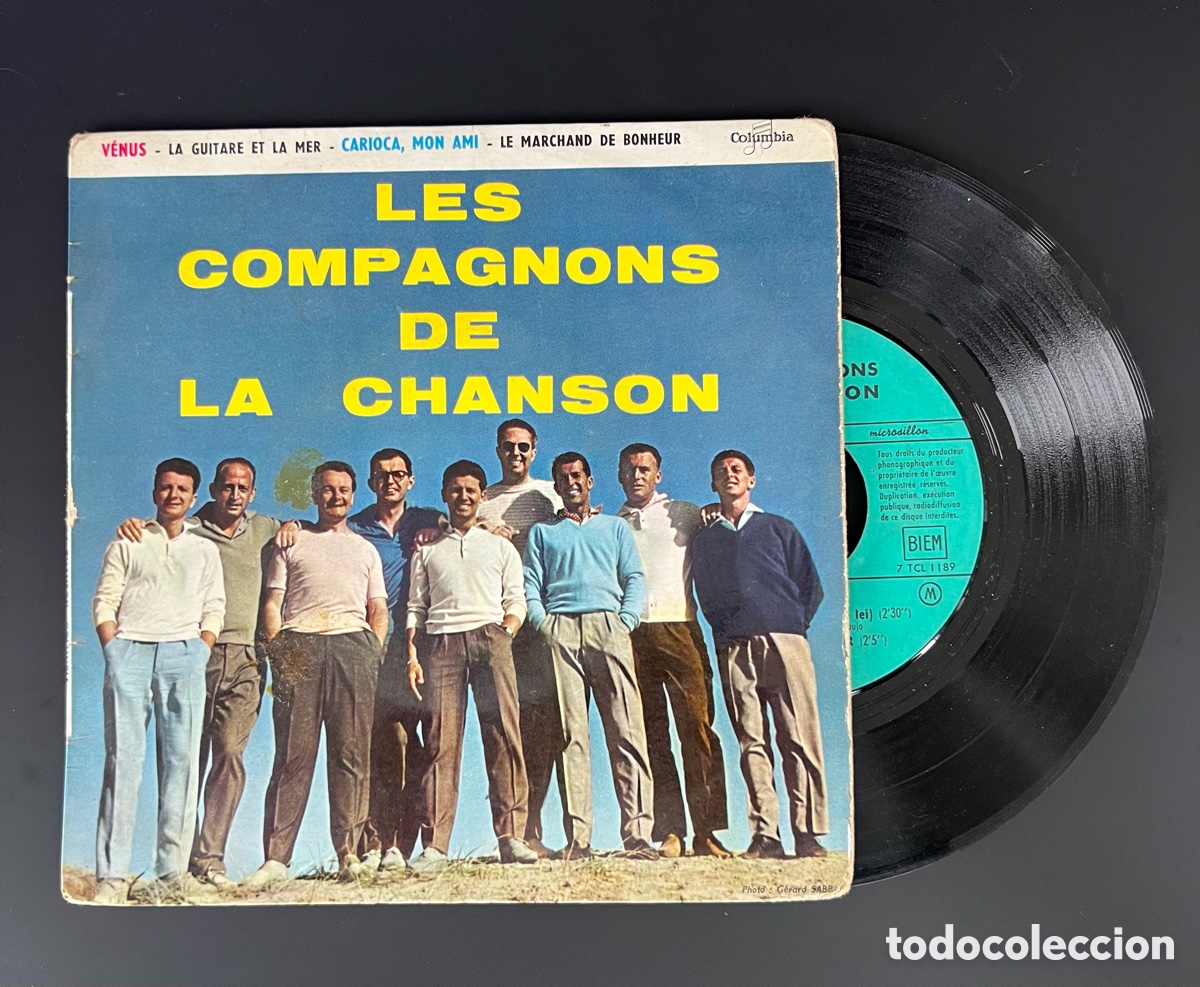Discos de vinilo: LES COMPAGNONS DE LA CHANSON // VENUS+3 // EP - Foto 1
