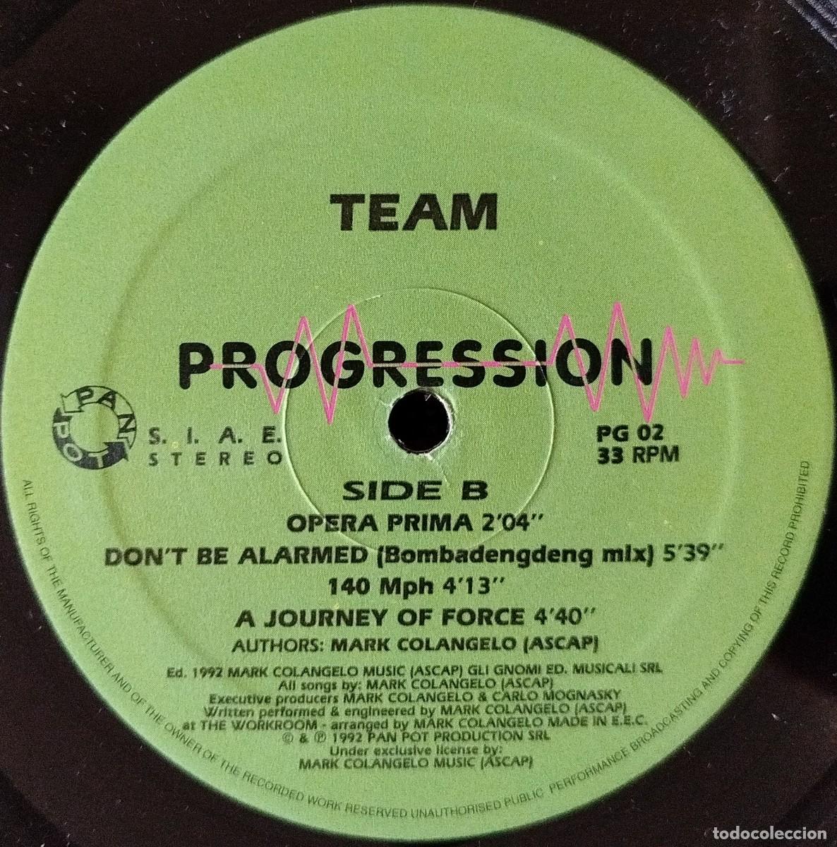 Discos de vinilo: TEAM ** Dont Be Alarmed ** MAXI SINGLE VINILO ITALIA 1992 - Foto 4