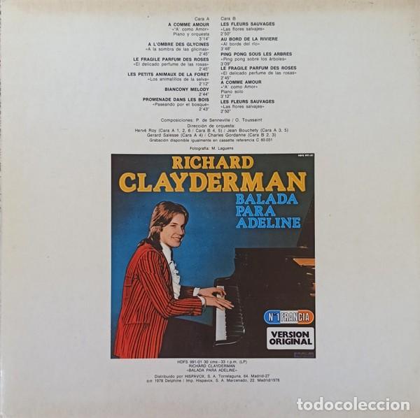 Discos de vinilo: Richard Clayderman &lrm;&ndash; A Como Amor - Foto 2
