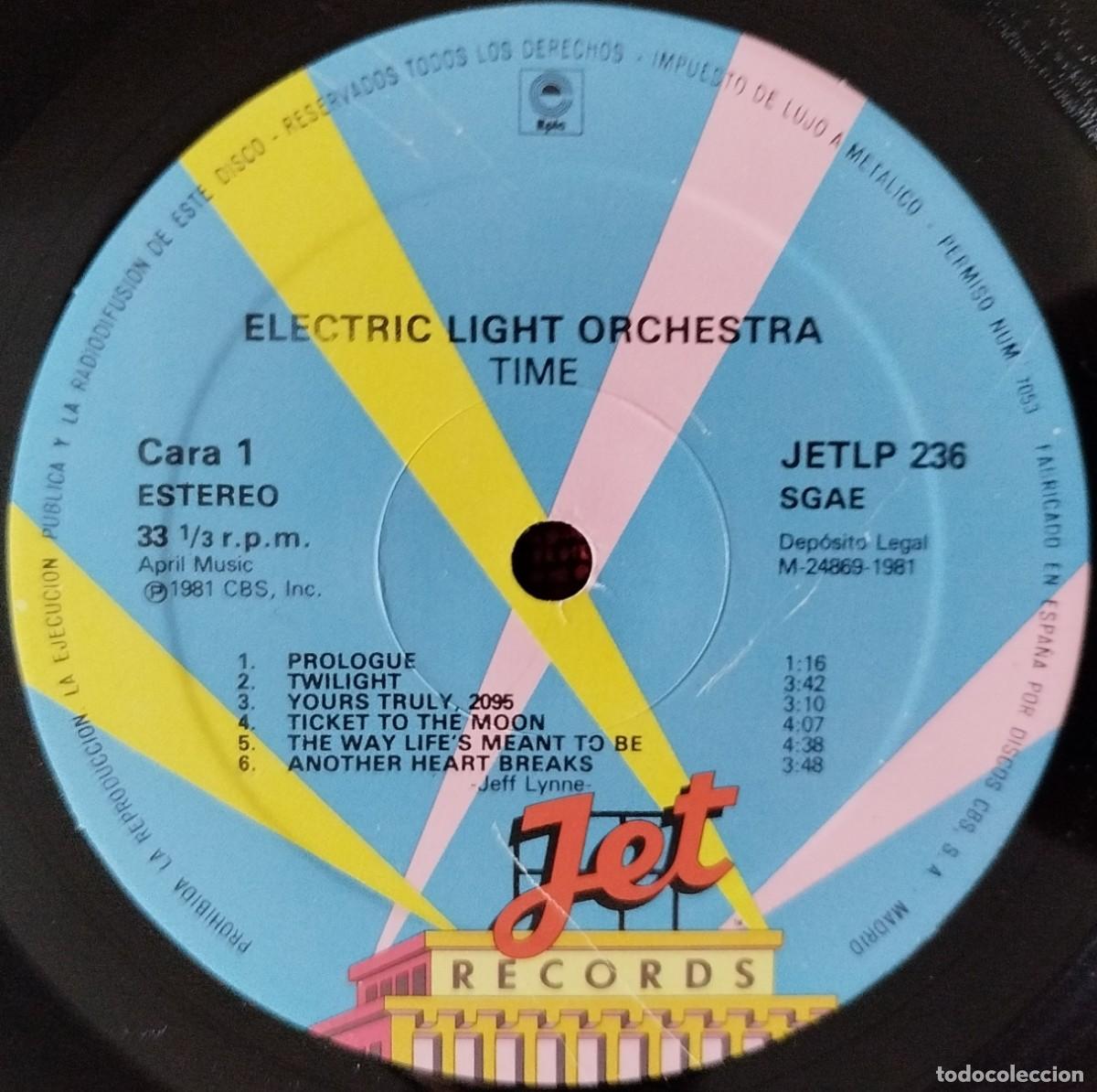 Discos de vinilo: ELECTRIC LIGHT ORCHESTRA (ELO) ** Time ** VINILO LP 1981 - Foto 3