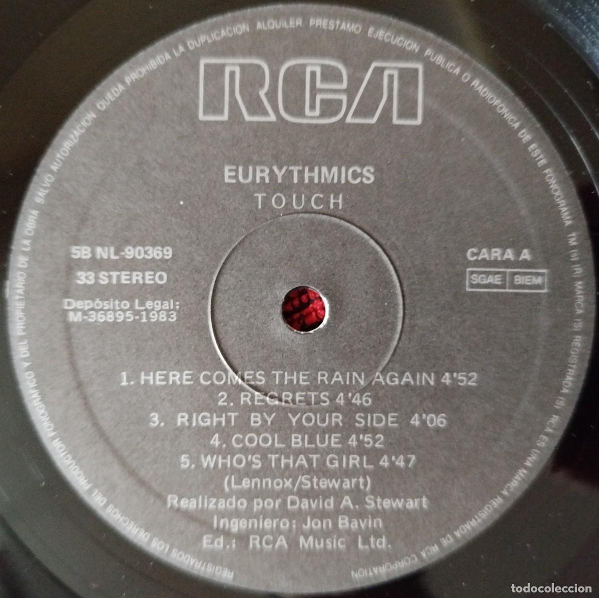 Discos de vinilo: EURYTHMICS ** Touch ** VINILO LP REEDICION - Foto 3