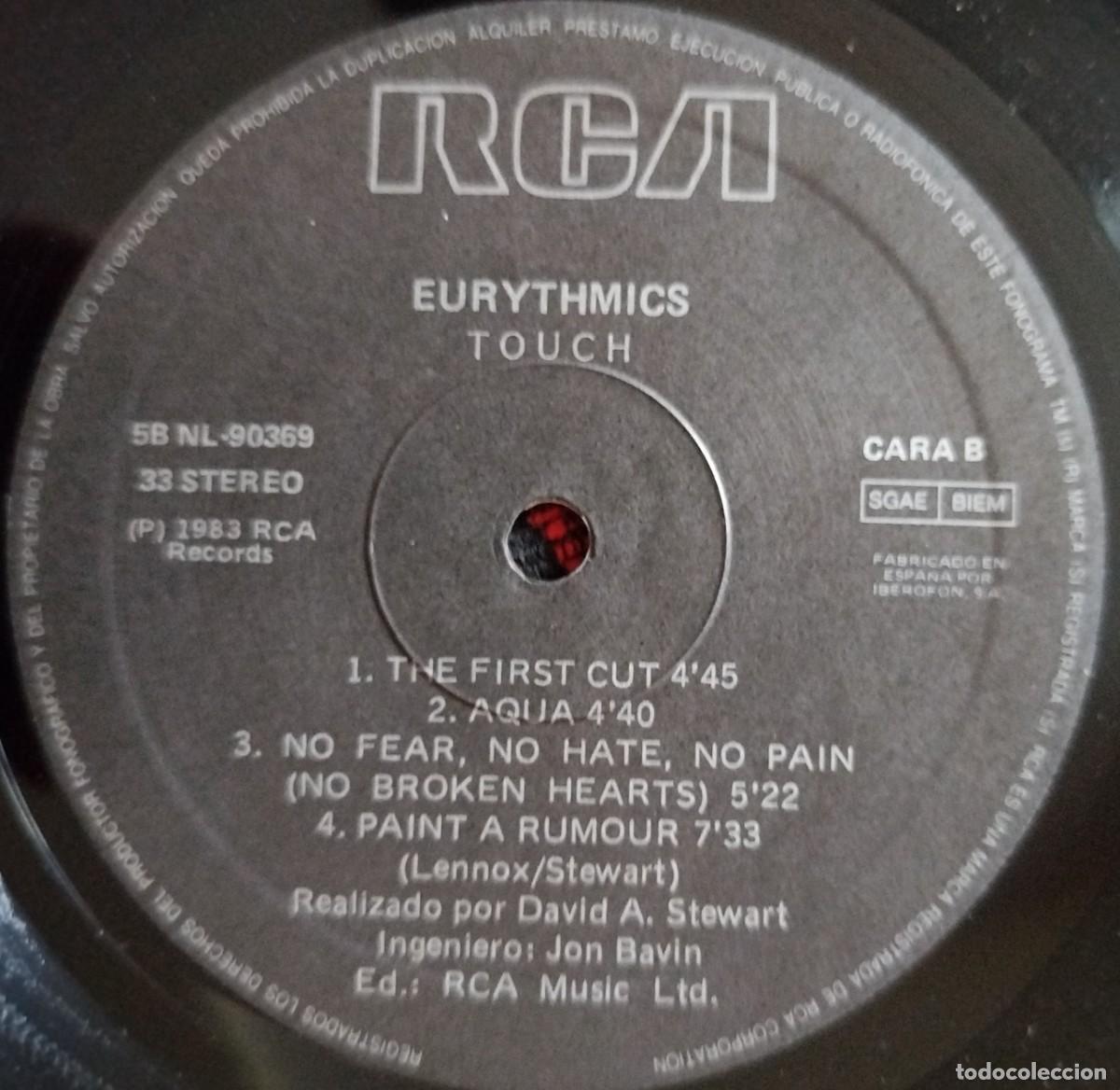 Discos de vinilo: EURYTHMICS ** Touch ** VINILO LP REEDICION - Foto 4
