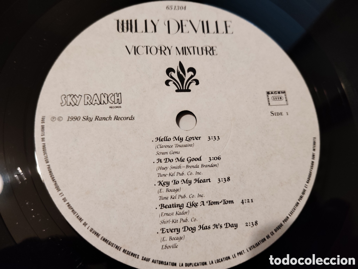 Discos de vinilo: WILLY DEVILLE - VICTORY MIXTURE , 1990. - Foto 3