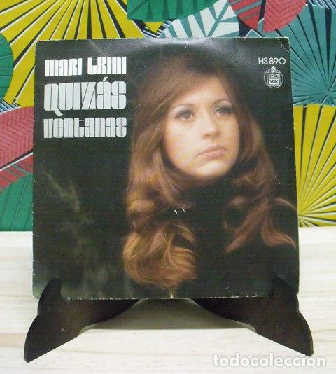 Discos de vinilo: Disco Vinilo Mari Trini - Quiz&aacute;s - Ventanas - HispaVox - Foto 1