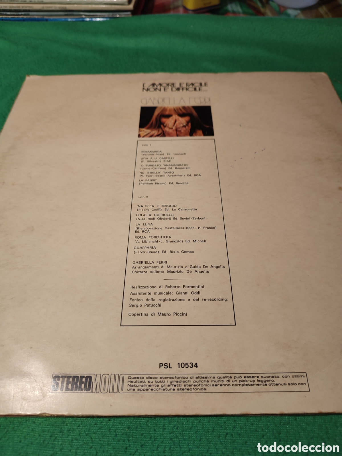 Discos de vinilo: Gabriella Ferri - Lamore e facile non e difficile - Foto 3