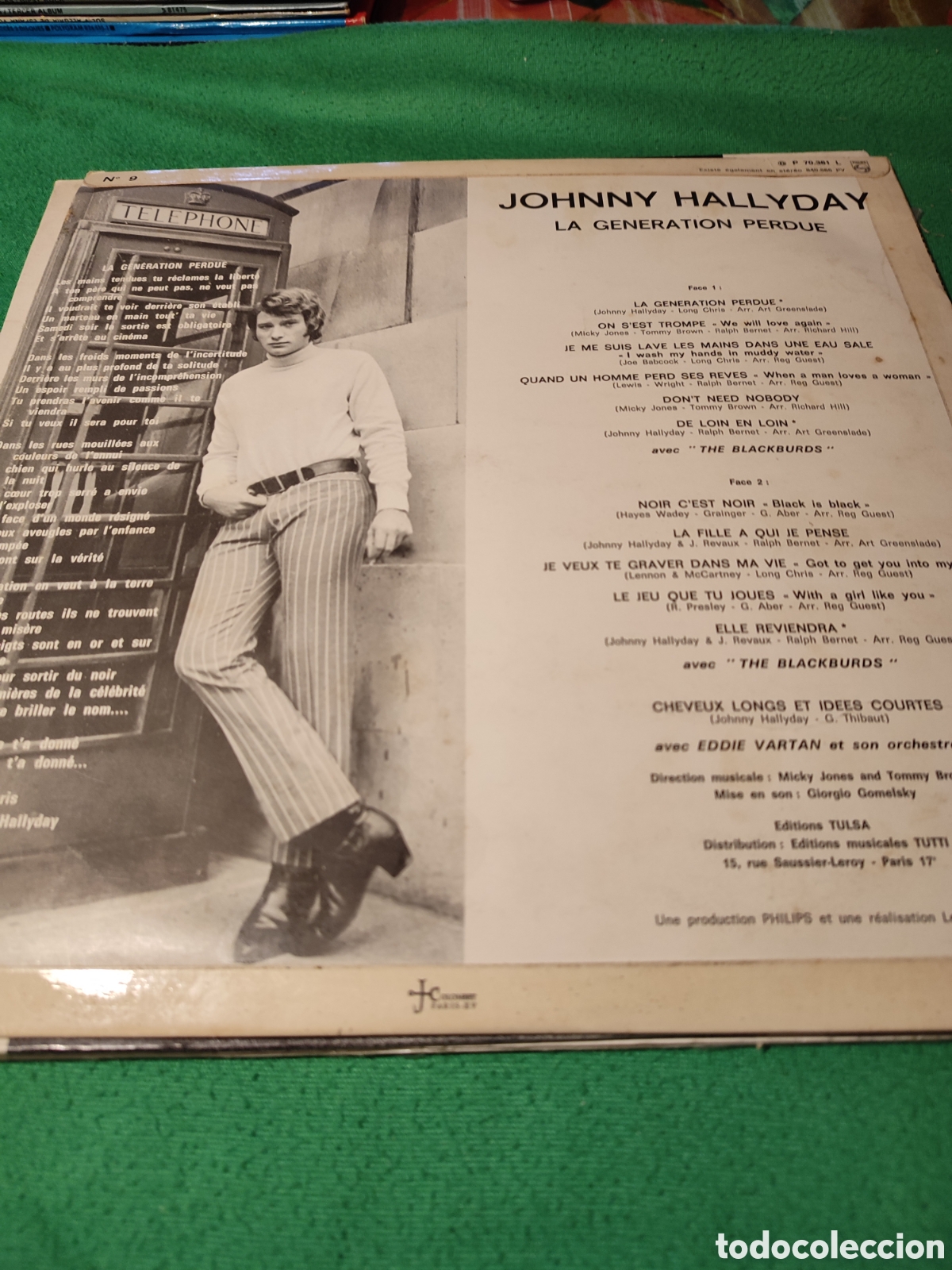 Discos de vinilo: Johnny Hallyday - La generation perdue - Foto 2