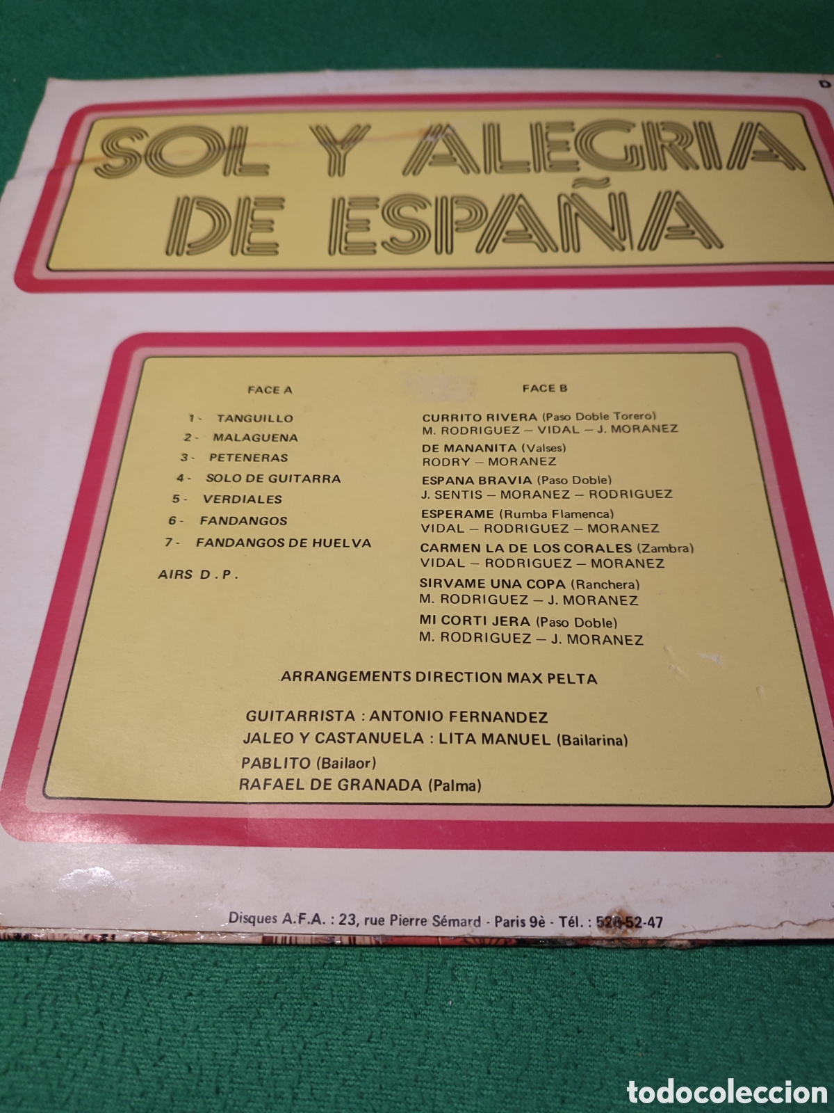 Discos de vinilo: Miguel de M&aacute;laga - Sol y alegr&iacute;a de Espa&ntilde;a - Foto 2