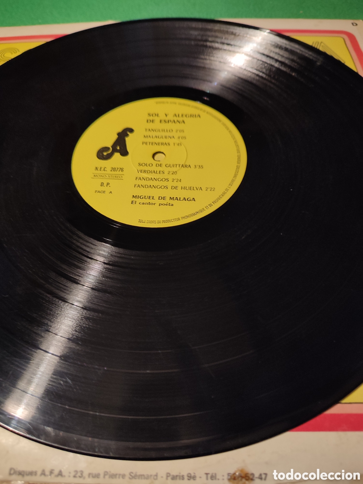Discos de vinilo: Miguel de M&aacute;laga - Sol y alegr&iacute;a de Espa&ntilde;a - Foto 3
