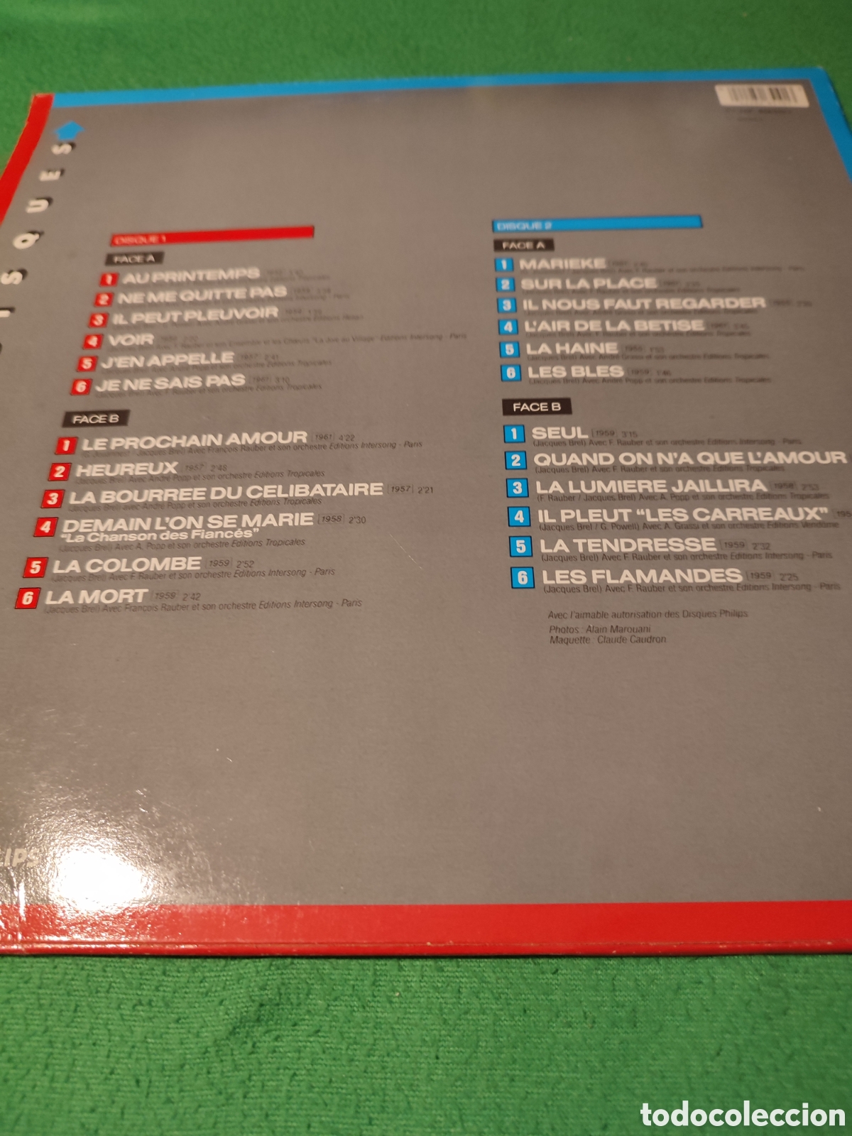 Discos de vinilo: Jacques Brel - Succes 2 Disques Lps - Foto 3