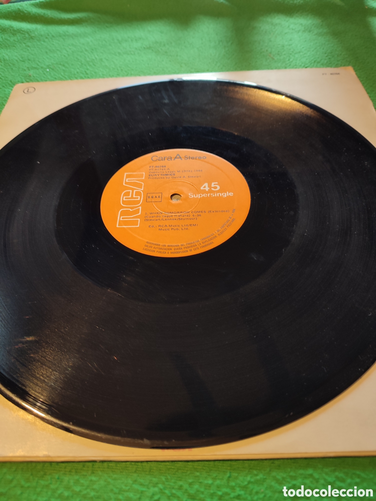 Discos de vinilo: Eurythmics - When tomorrow comes Maxi single - Foto 3
