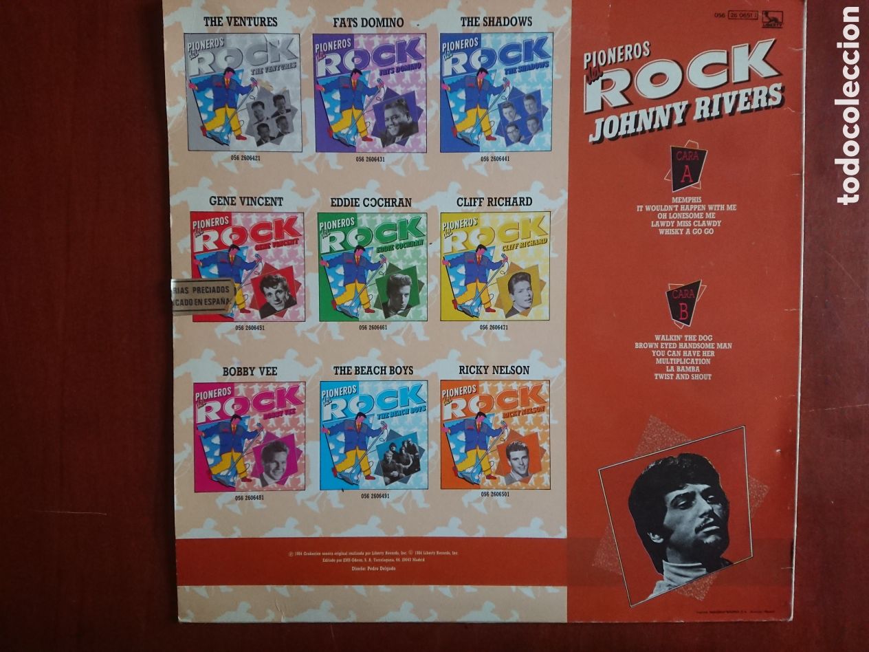 Discos de vinilo: Johnny Rivers - Pioneros del Rock - Foto 2