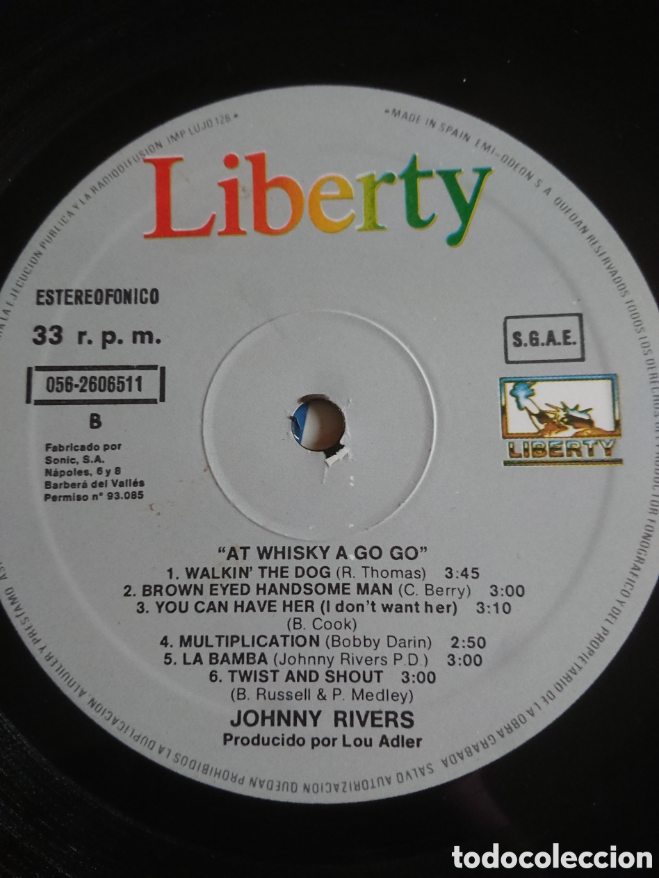 Discos de vinilo: Johnny Rivers - Pioneros del Rock - Foto 7