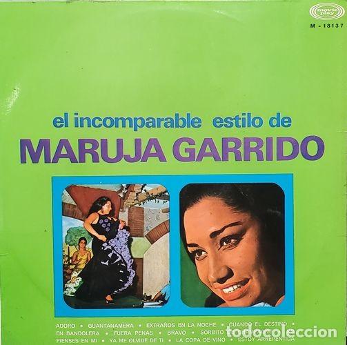 Discos de vinilo: MARUJA GARRDO - EL INCOMPARABLE ESTILO - LP DE VINILO - C- 13 - Foto 1