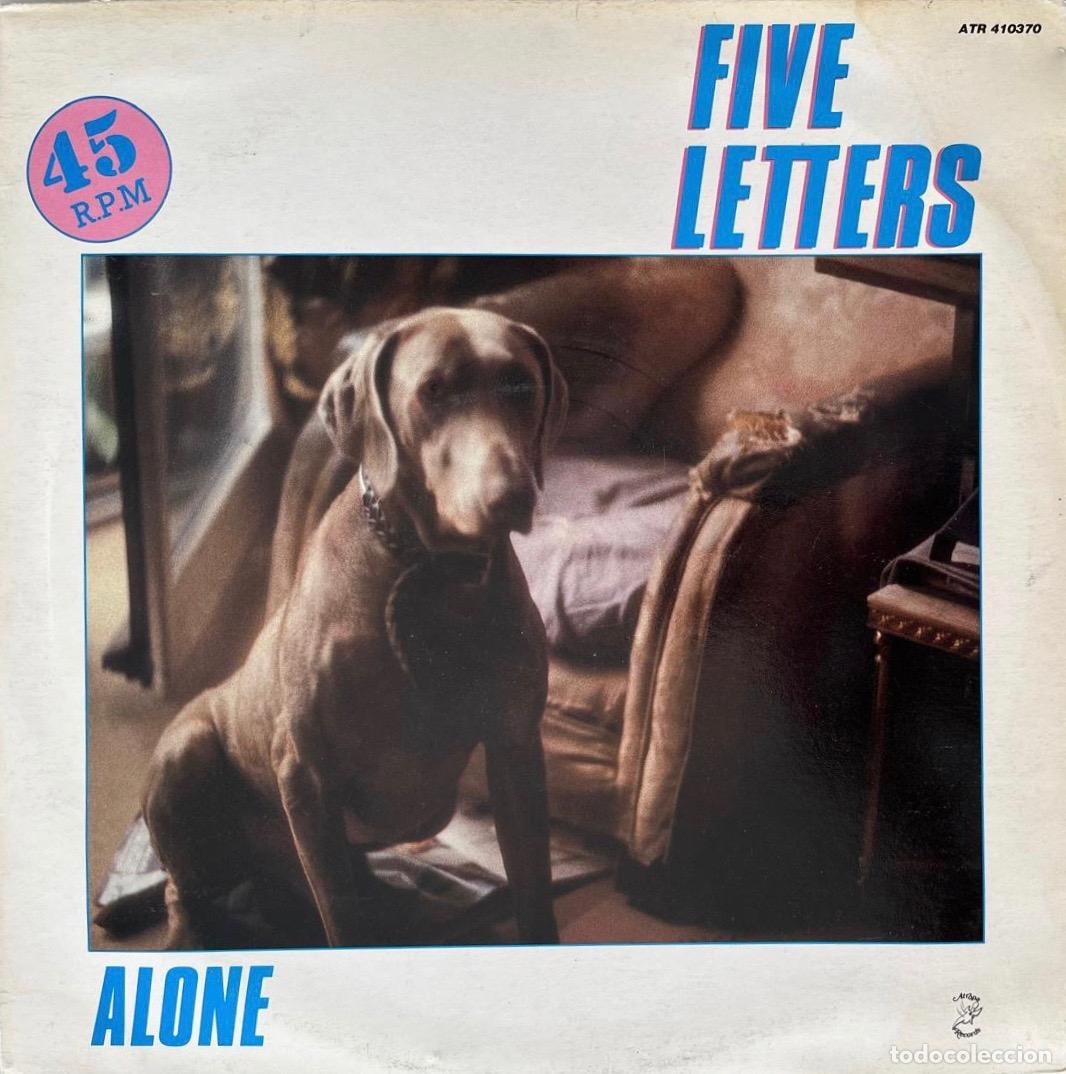 Discos de vinilo: FIVE LETTERS. ALONE. MAXISINGLE FRANCIA 3 TEMAS - Foto 1