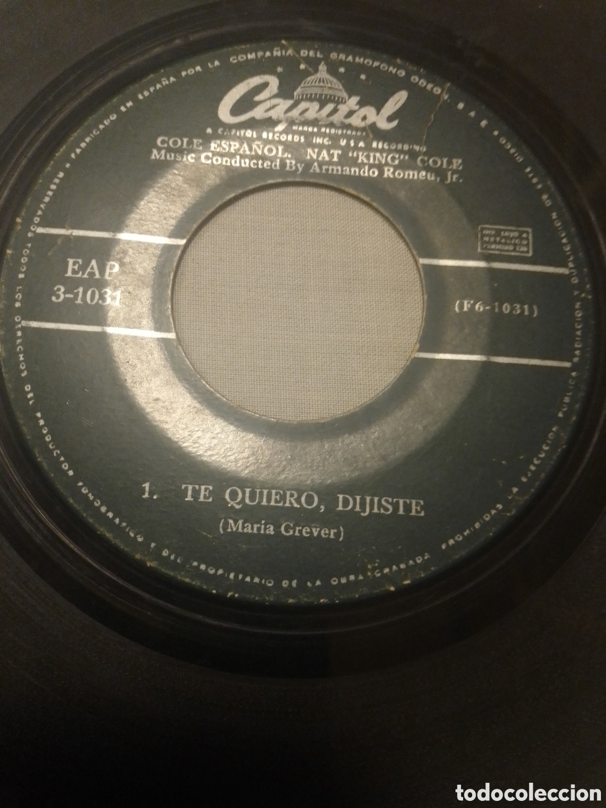 Discos de vinilo: COLE ESPA&Ntilde;OL NAT &rdquo;KING&rdquo; COLE 1958 - Foto 2