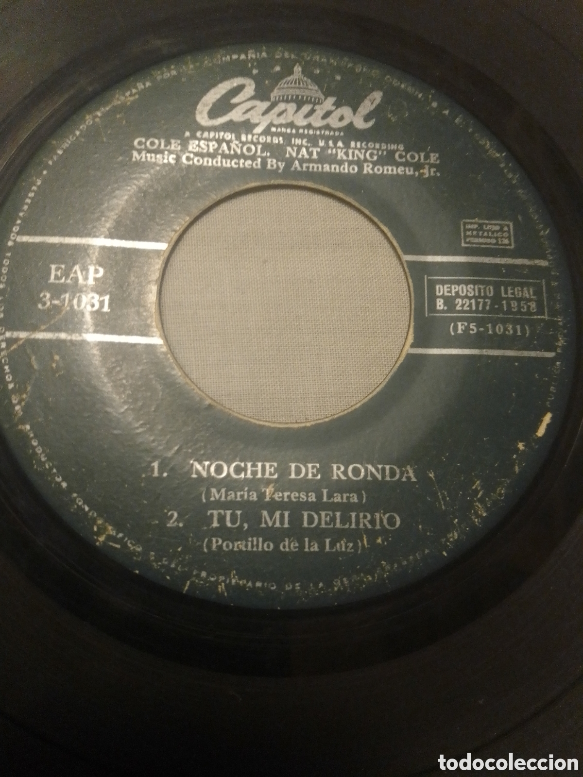 Discos de vinilo: COLE ESPA&Ntilde;OL NAT &rdquo;KING&rdquo; COLE 1958 - Foto 1