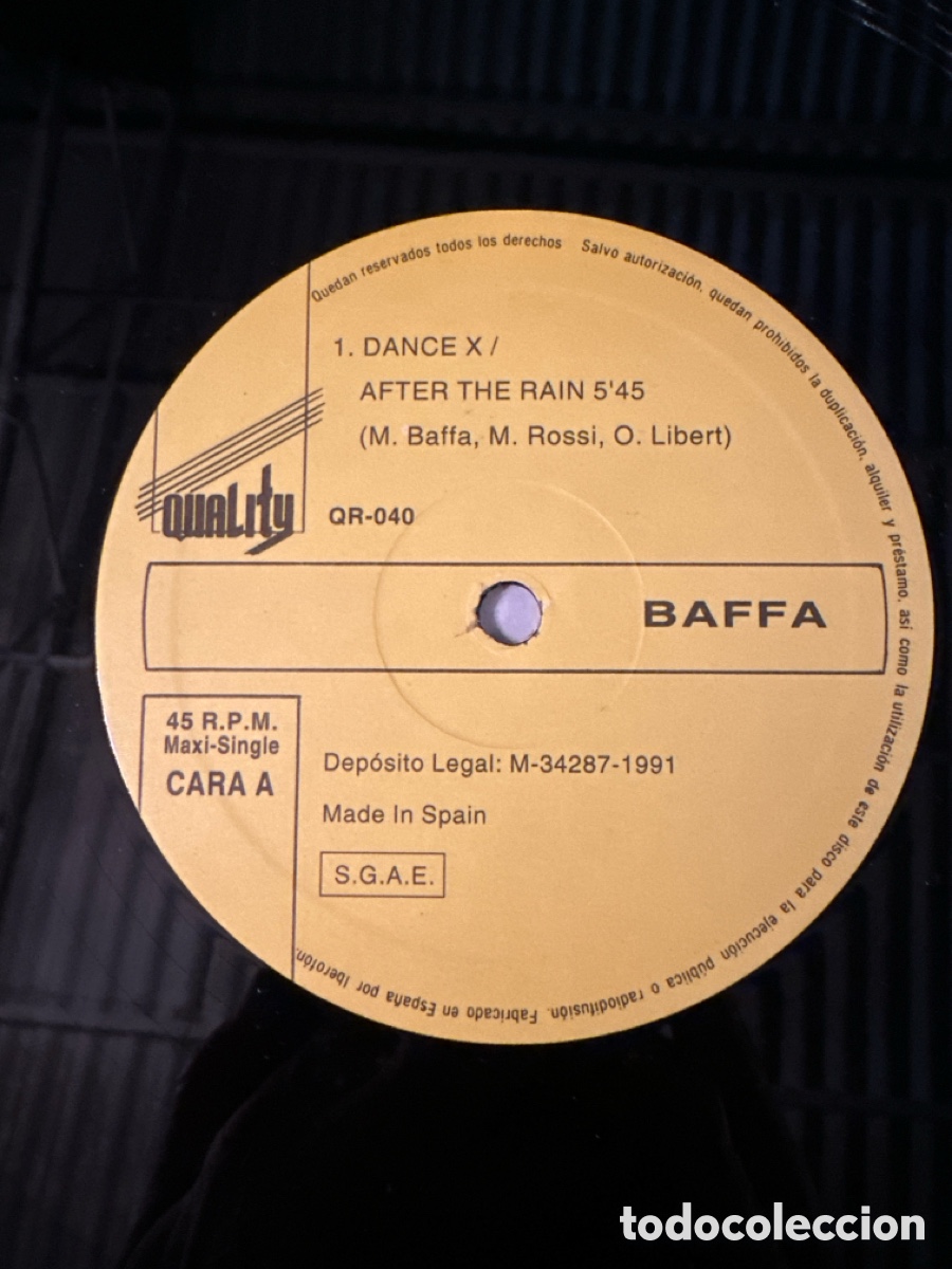 Discos de vinilo: BAFFA - DANCE _ X THE RAIN - Foto 3