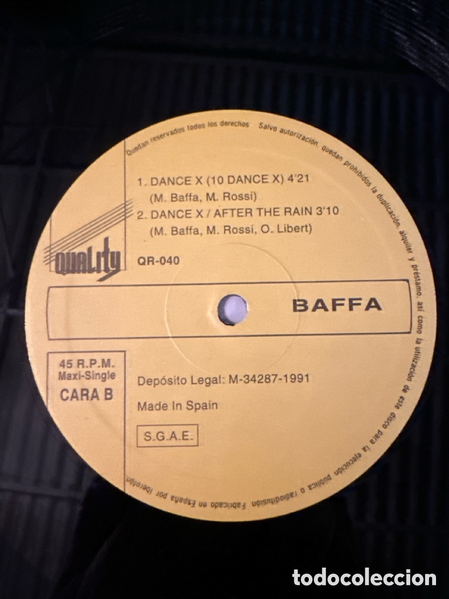 Discos de vinilo: BAFFA - DANCE _ X THE RAIN - Foto 5