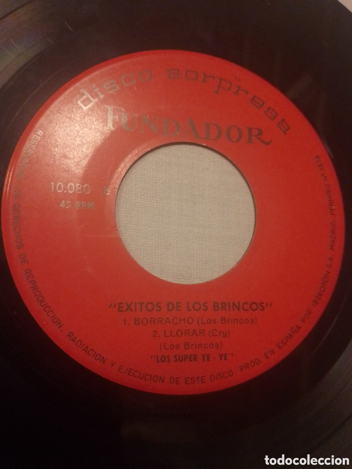 Discos de vinilo: &Eacute;XITOS DE LOS BRINCOS DISCO SORPRESA FUNDADOR 1965 - Foto 2