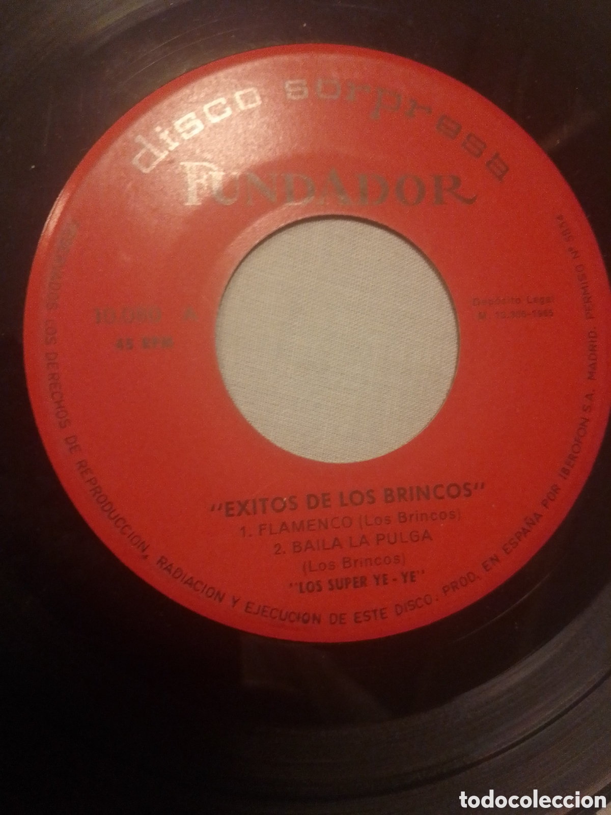 Discos de vinilo: &Eacute;XITOS DE LOS BRINCOS DISCO SORPRESA FUNDADOR 1965 - Foto 1