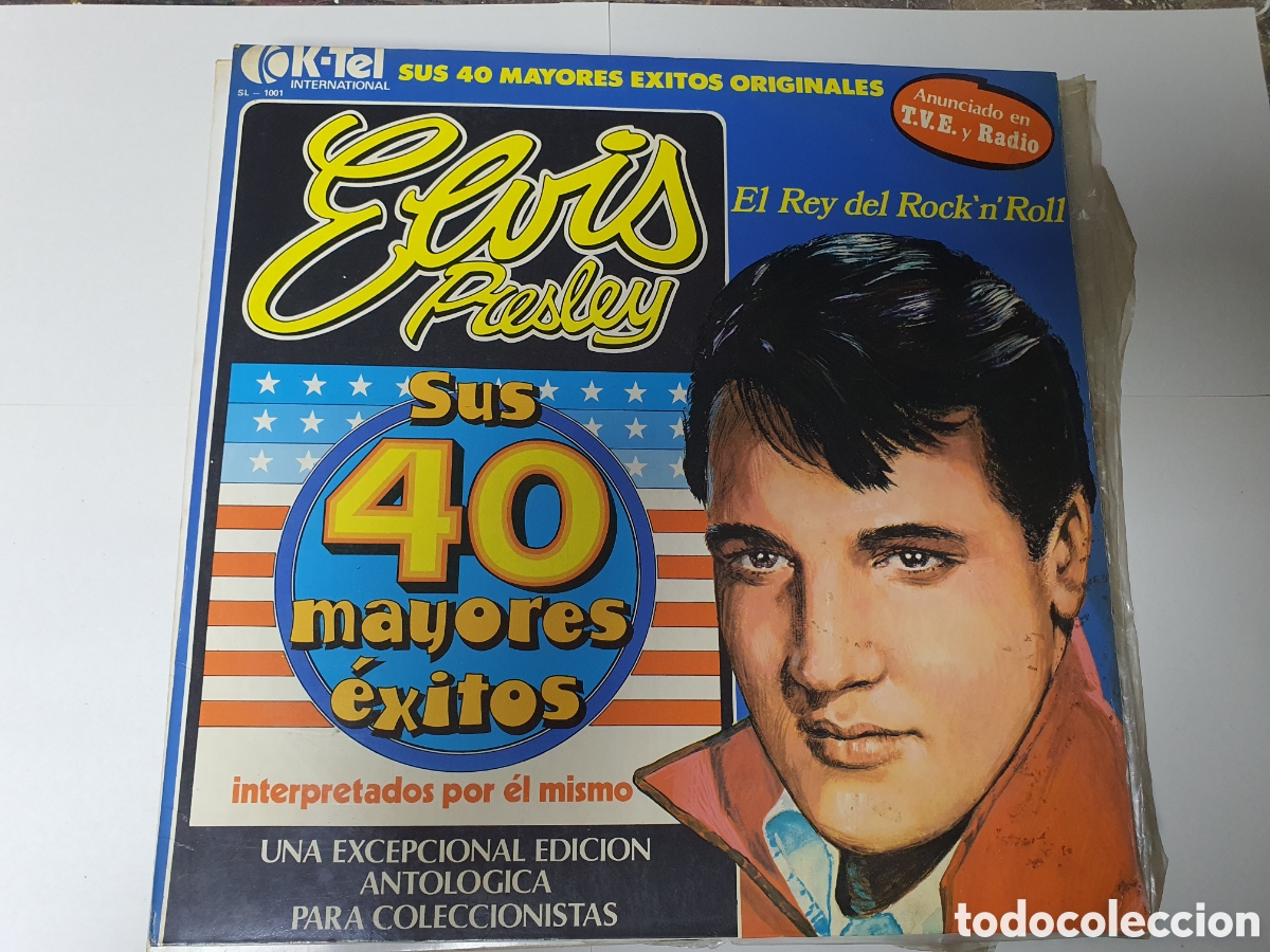 Discos de vinilo: ELVIS PRESLEY SUS 40 MEJORES &Eacute;XITOS 1977 - Foto 1