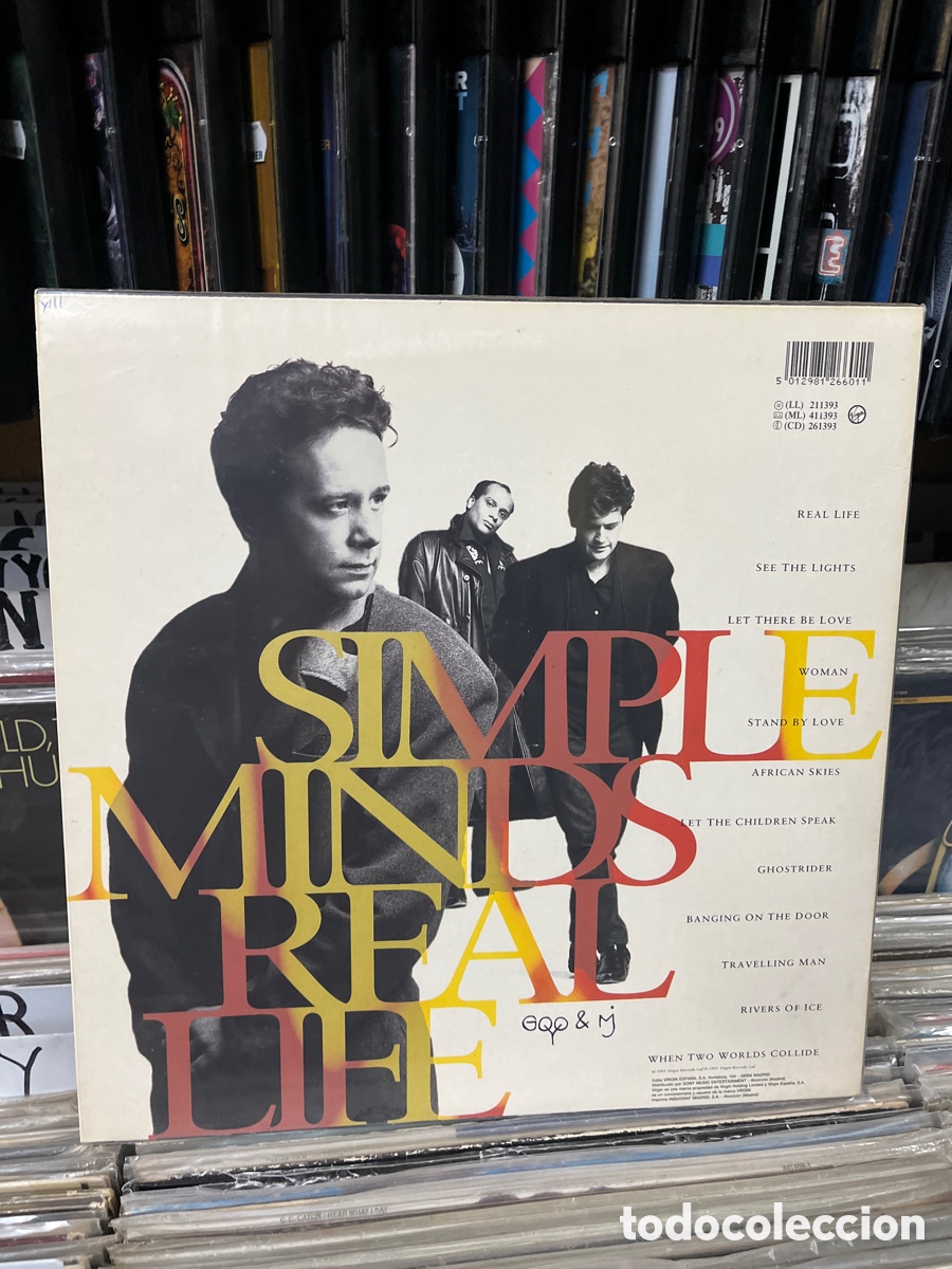 Discos de vinilo: Simple minds real life - Foto 2
