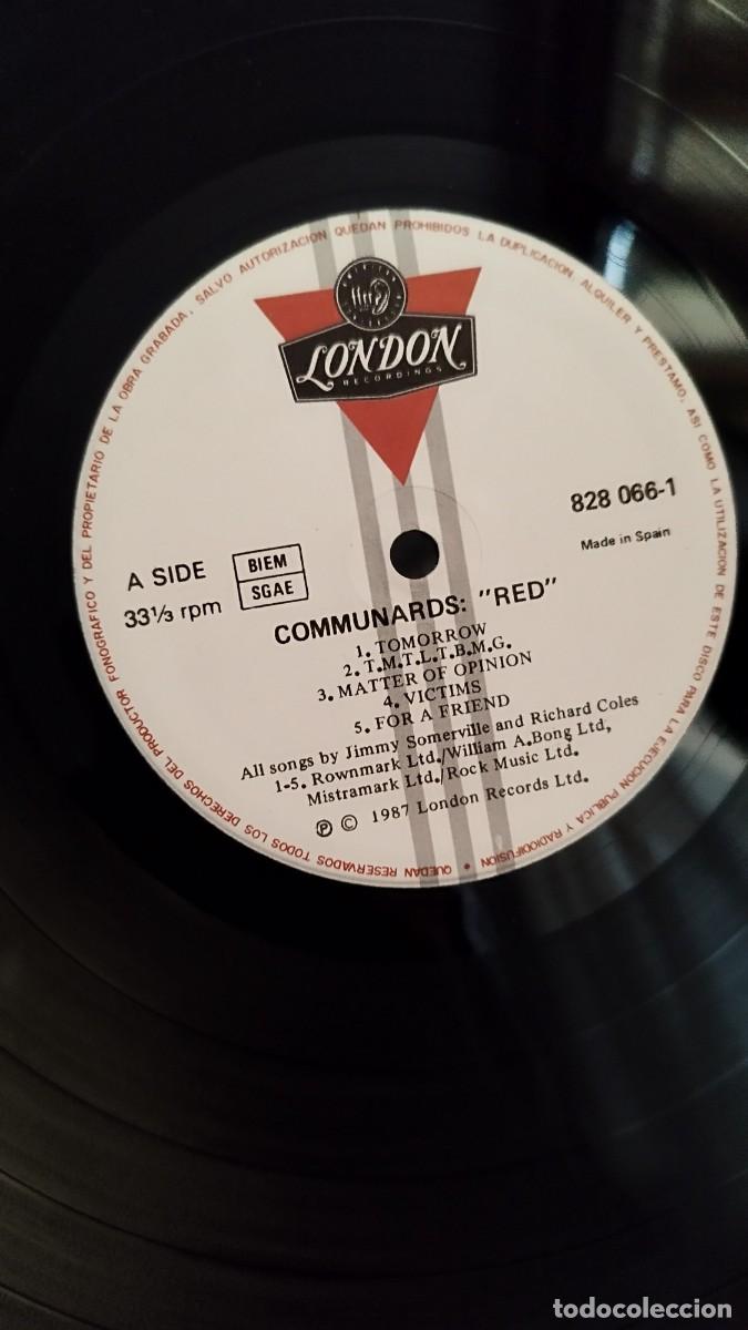 Discos de vinilo: The Communards &ndash; Red. Solo vinilo Lp. - Foto 2