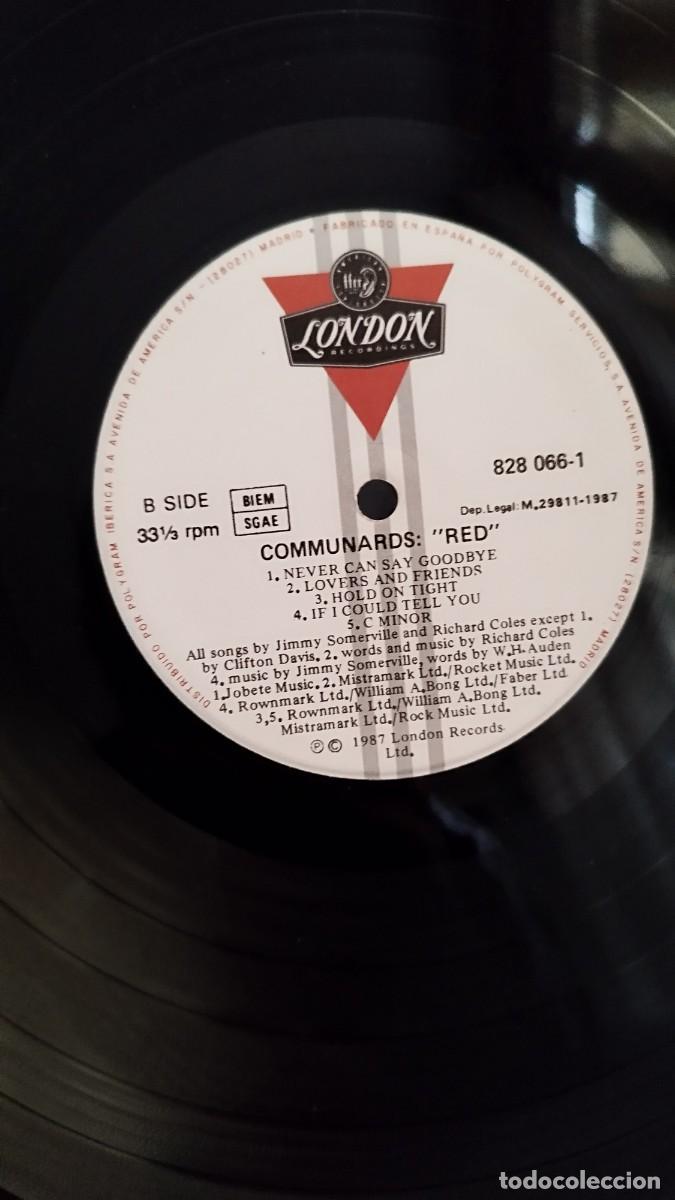 Discos de vinilo: The Communards &ndash; Red. Solo vinilo Lp. - Foto 3
