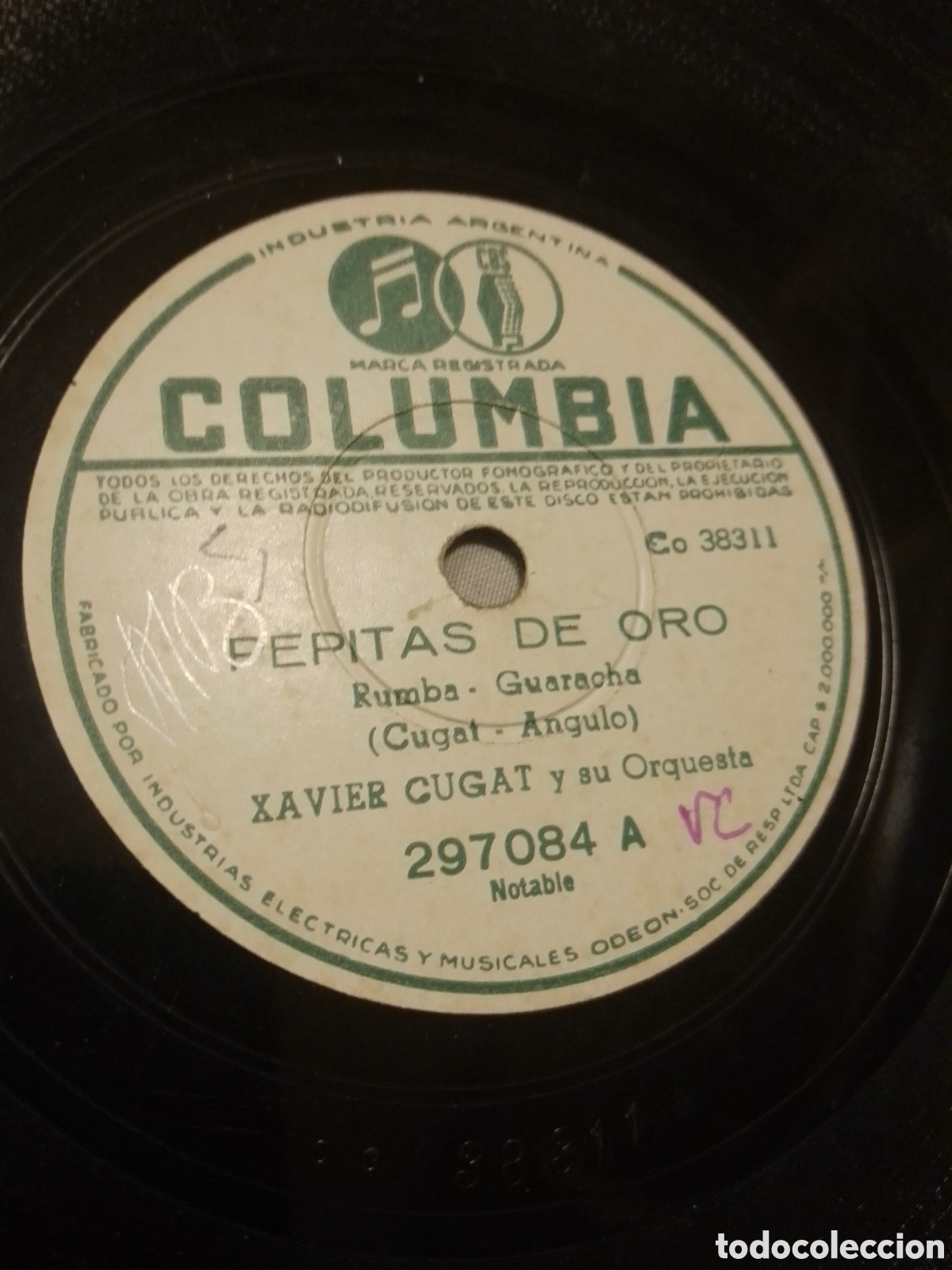 Discos de vinilo: DISCO DE PIEDRA, XAVIER CUGAT Y SU ORQUESTA - Foto 1
