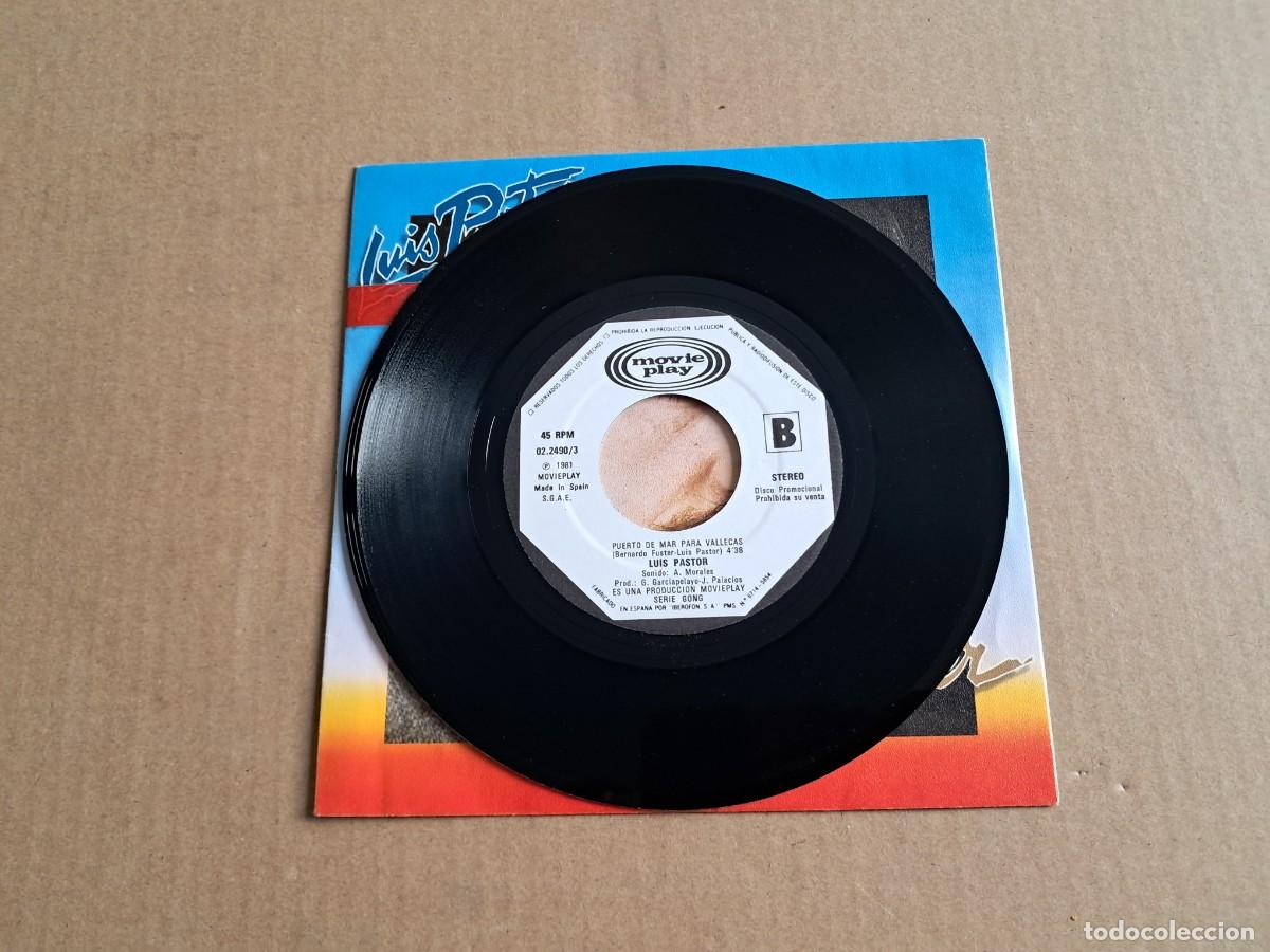 Discos de vinilo: LUIS PASTOR - AMANECER SINGLE PROMOCIONAL 1981 - Foto 2