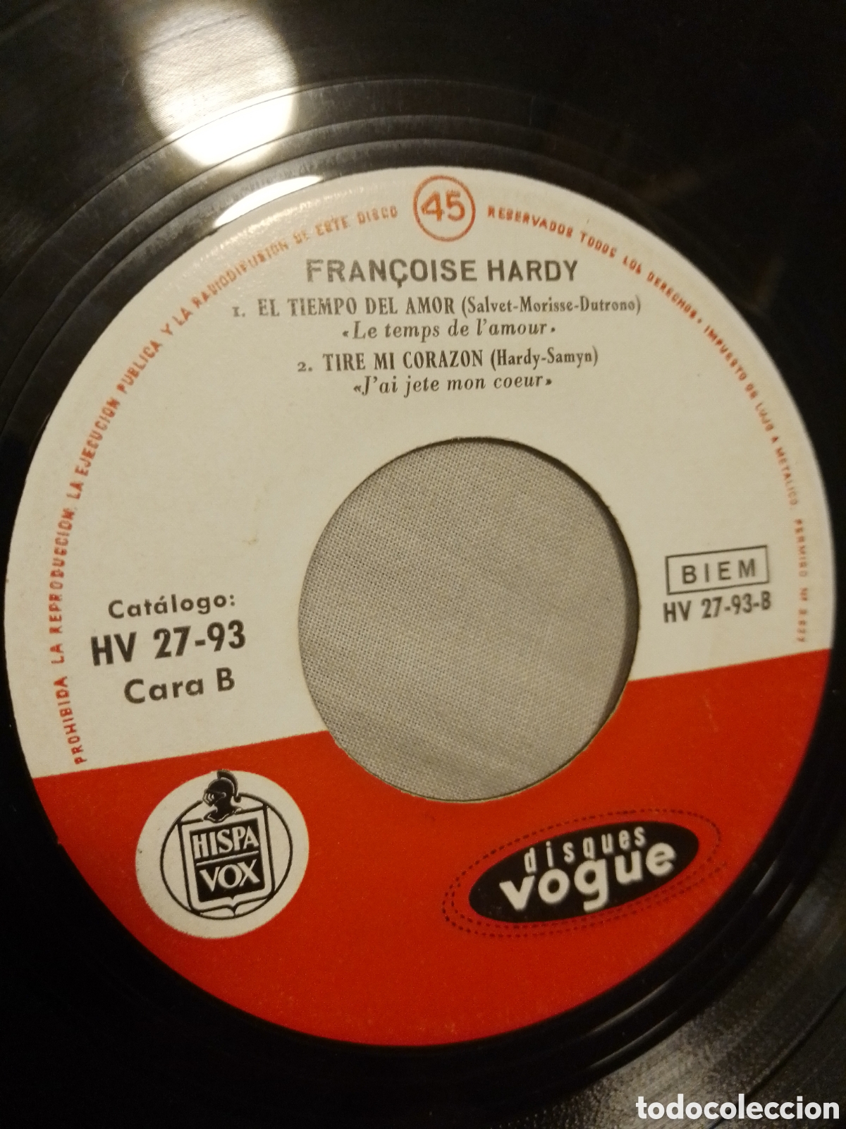 Discos de vinilo: FRAN&Ccedil;OISE HARDY 1963 - Foto 3