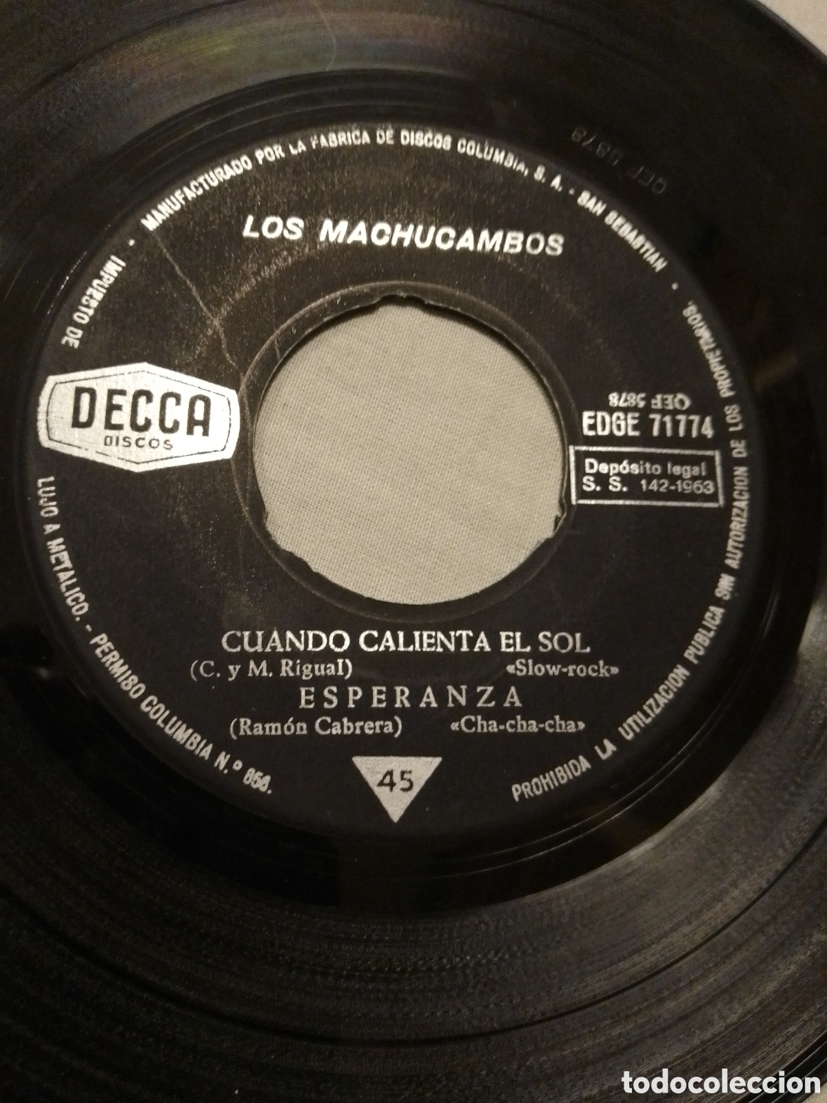 Discos de vinilo: LOS MACHUCAMBOS 1963 - Foto 2