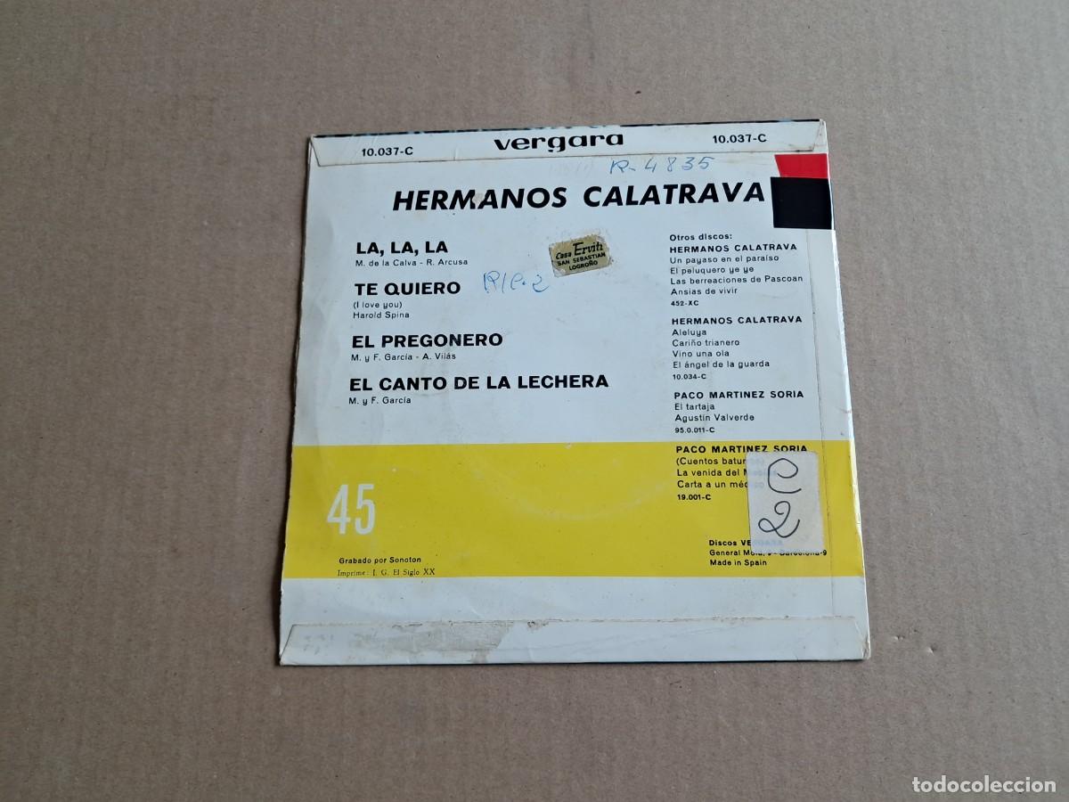Discos de vinilo: HERMANOS CALATRAVA - LA LA LA EP 4 TEMAS 1968 - Foto 3