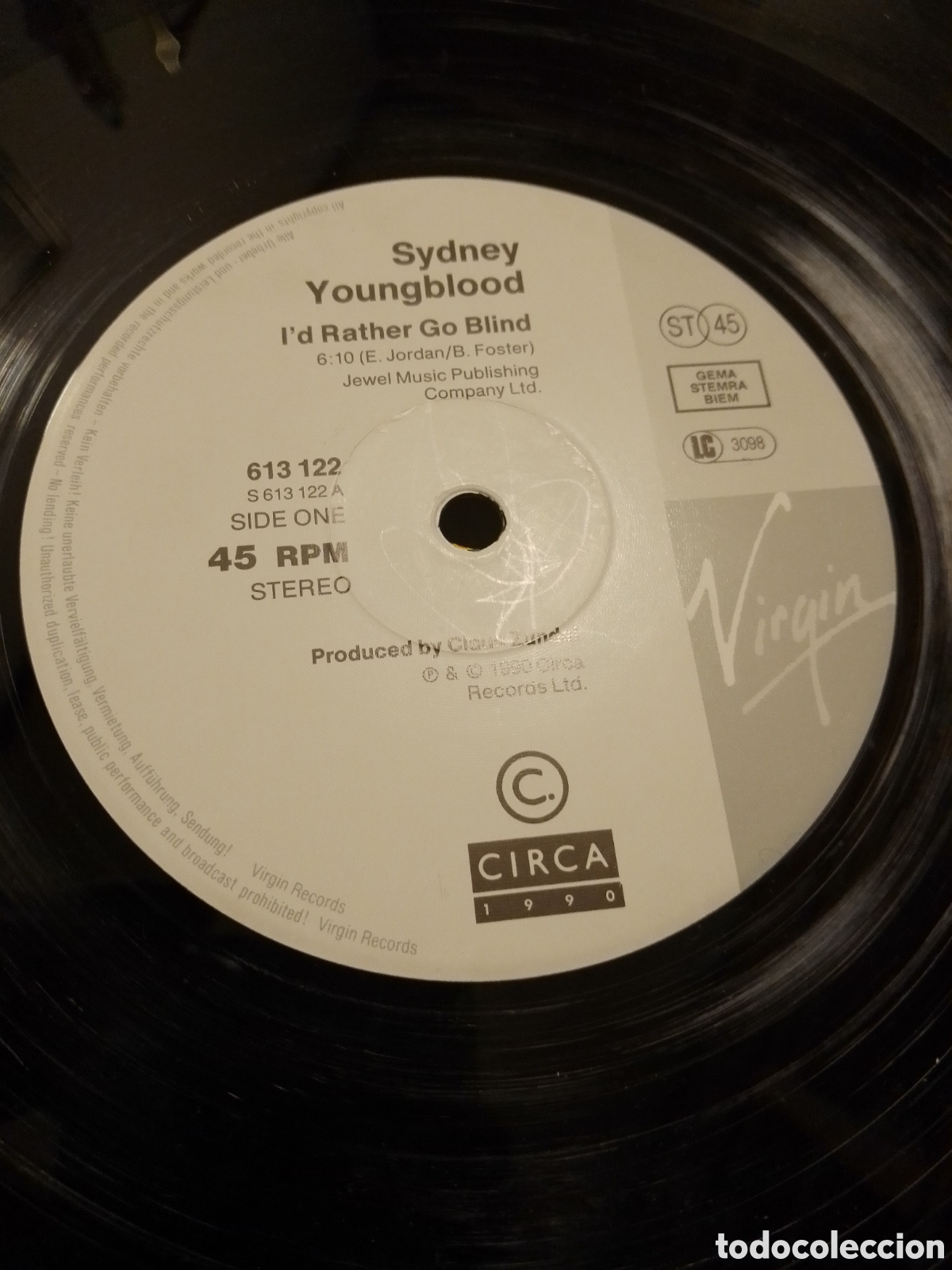 Discos de vinilo: VINILO DE SIDNEY YOUNGBLOOD 1990 - Foto 2