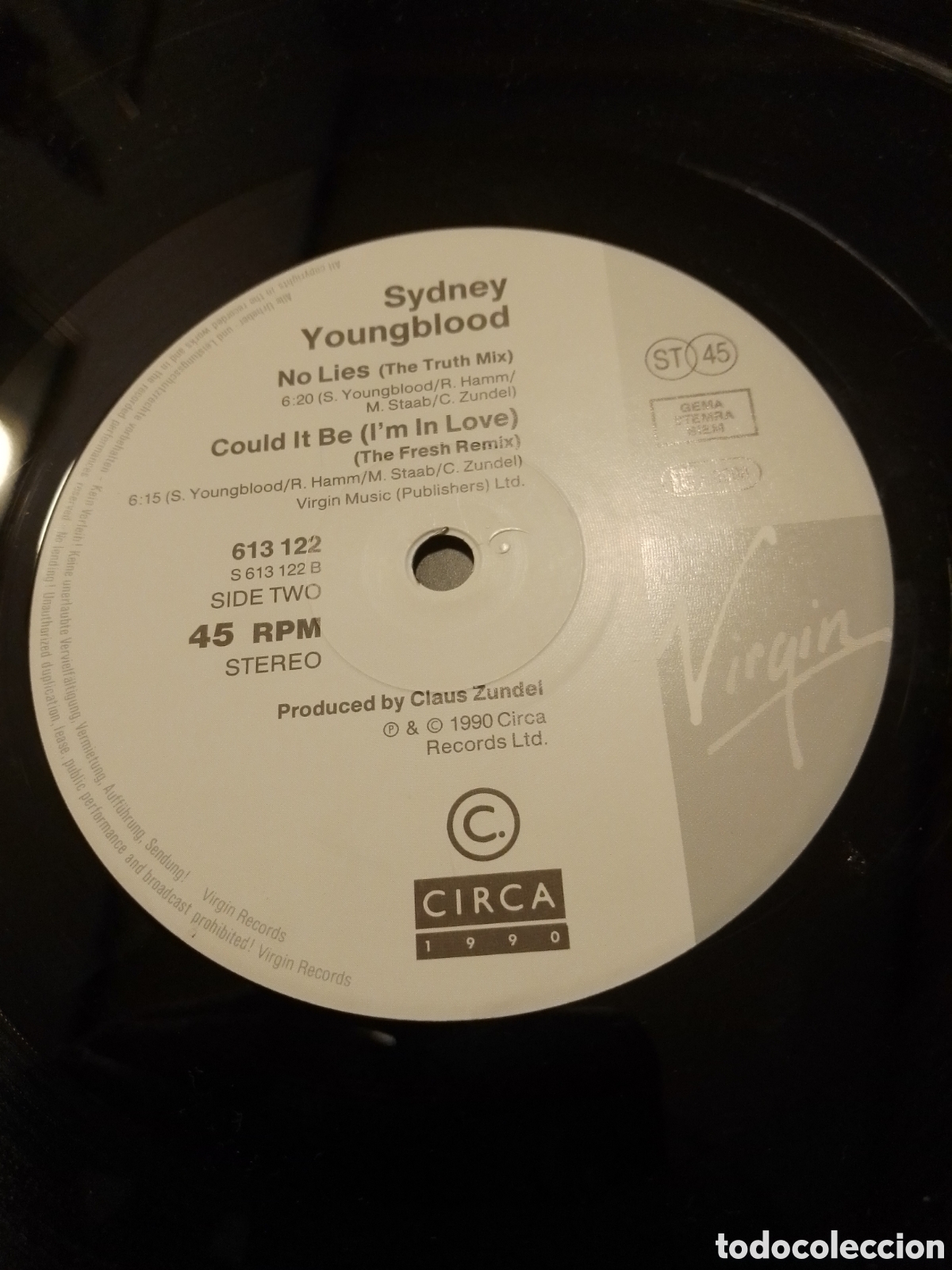 Discos de vinilo: VINILO DE SIDNEY YOUNGBLOOD 1990 - Foto 3