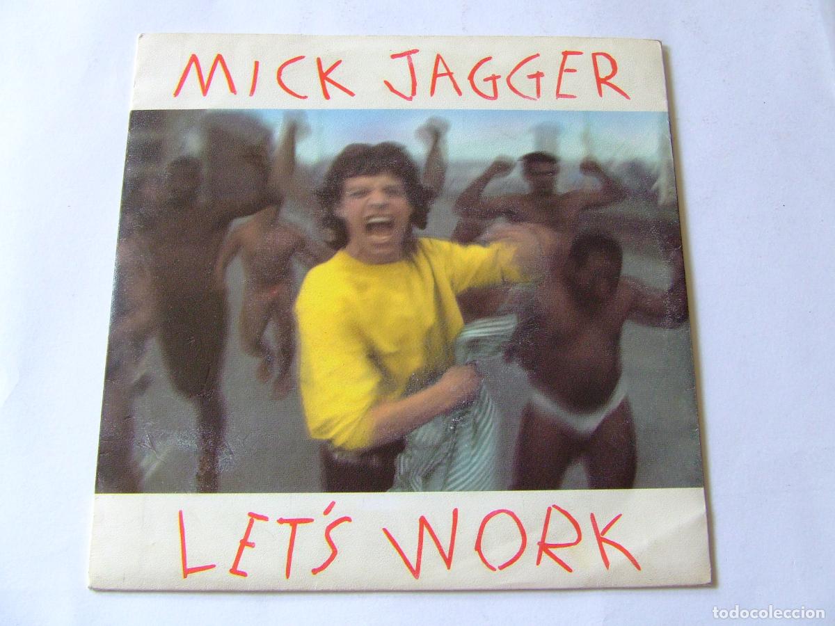 Discos de vinilo: SINGLE VINILO MICK JAGGER LET&rsquo;S WORK EDICION ESPA&Ntilde;OLA 1987 - Foto 1