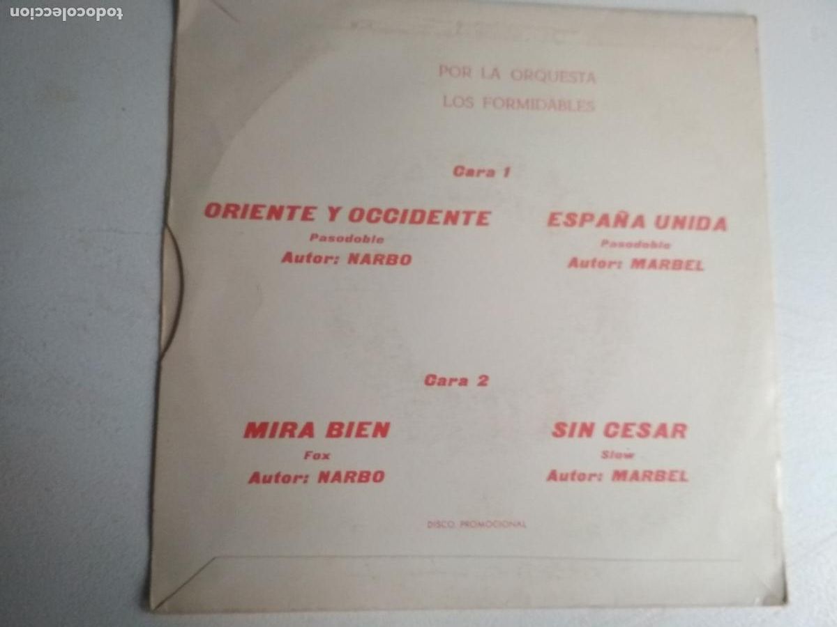 Discos de vinilo: Los Formidables &lrm;&ndash; Oriente y Occidente,1972 - Foto 3