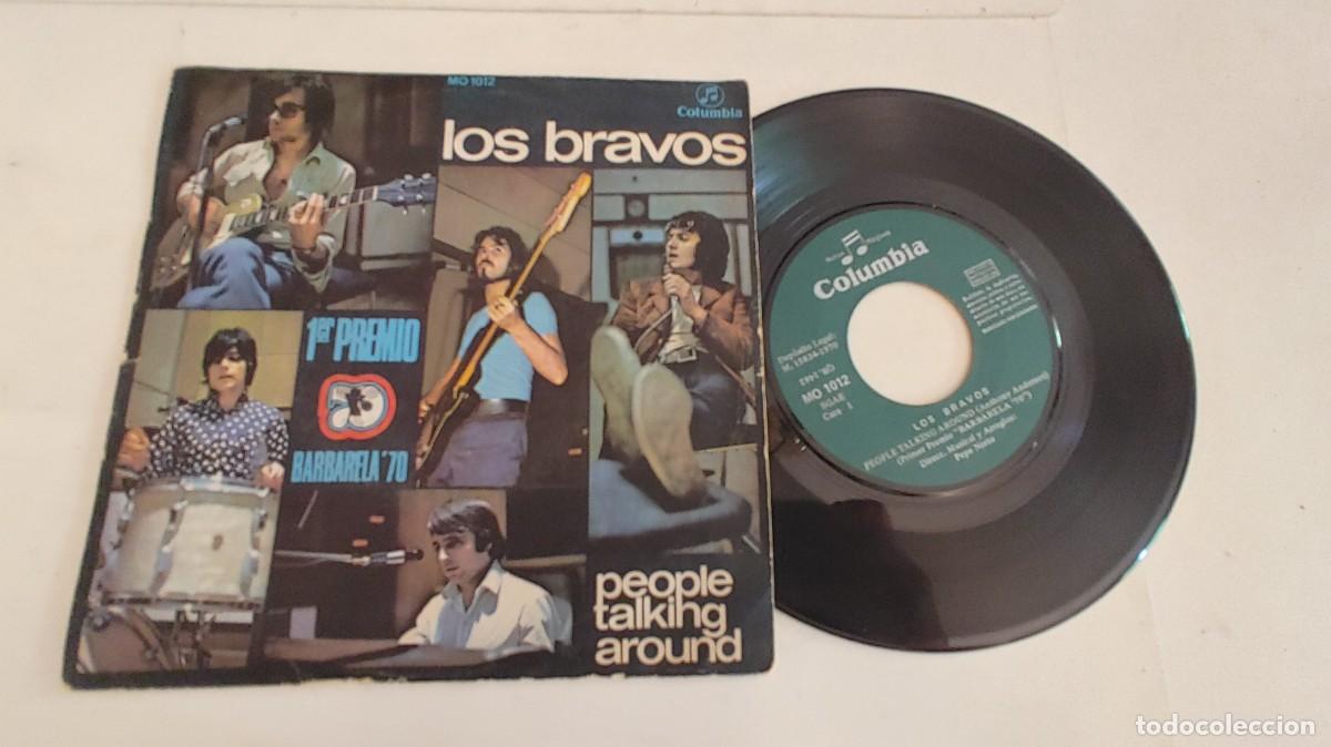 Discos de vinilo: LOS BRAVOS-SINGLE PEOPLE TALKING AROUND - Foto 1