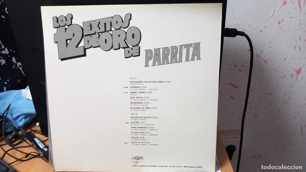 Discos de vinilo: LOS 12 EXITOS DE ORO DE PARRITA LP VINILO - Foto 2