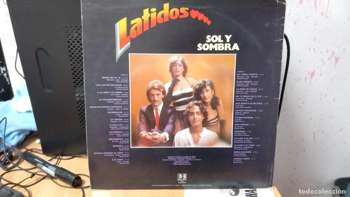 Discos de vinilo: LATIDOS - SOL Y SOMBRA LP VINILO - Foto 2