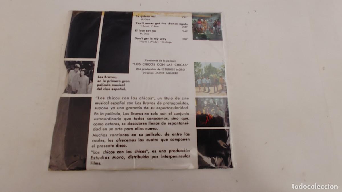 Discos de vinilo: LOS BRAVOS-EP LOS CHICOS CON LAS CHICAS - Foto 2
