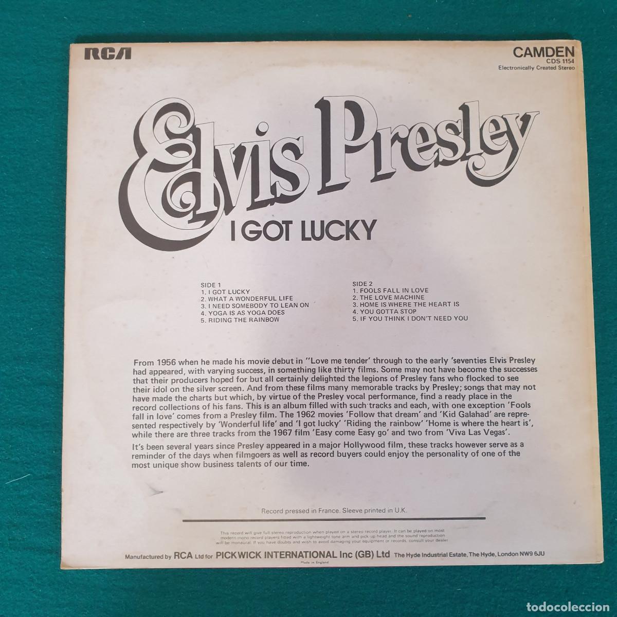 Discos de vinilo: Elvis Presley &ndash; I Got Lucky - Foto 2