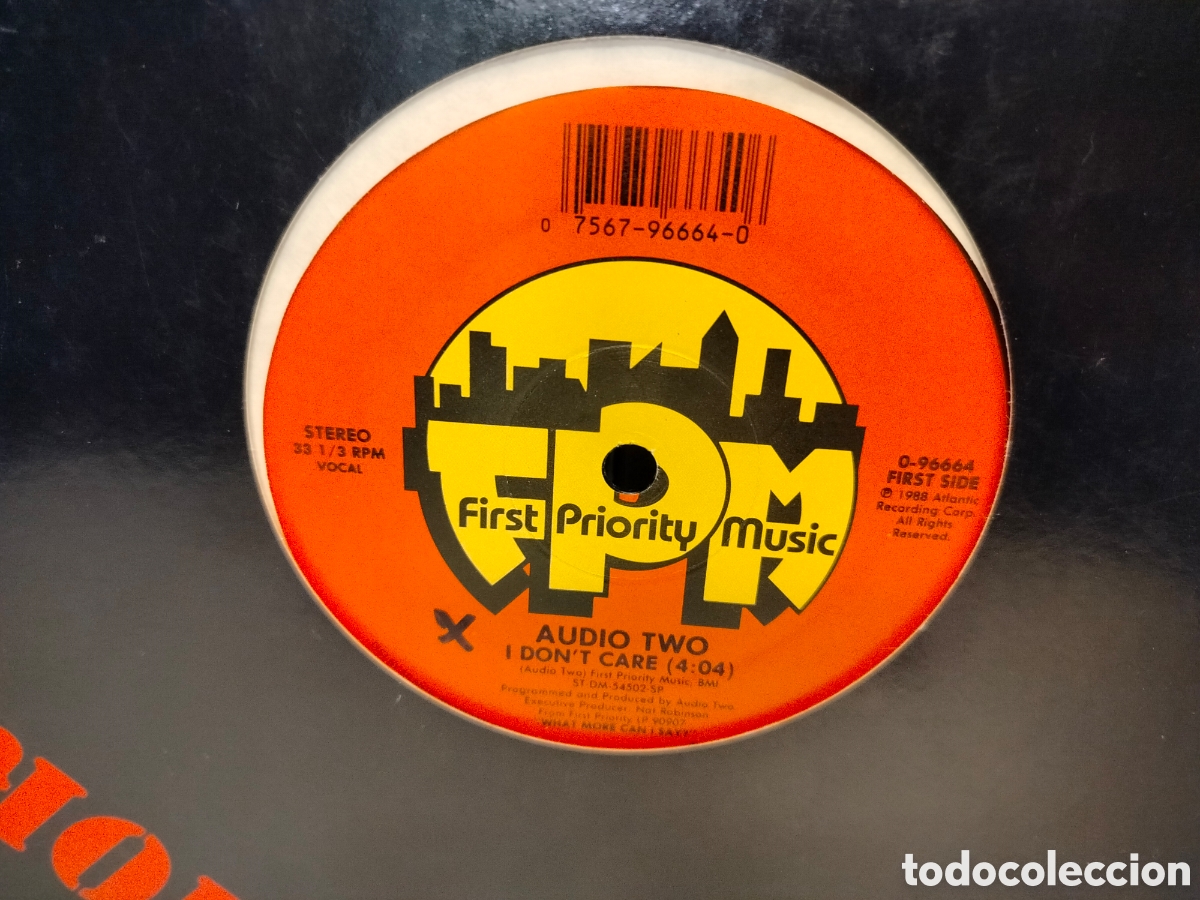 Discos de vinilo: Audio Two - I dont care - Foto 2