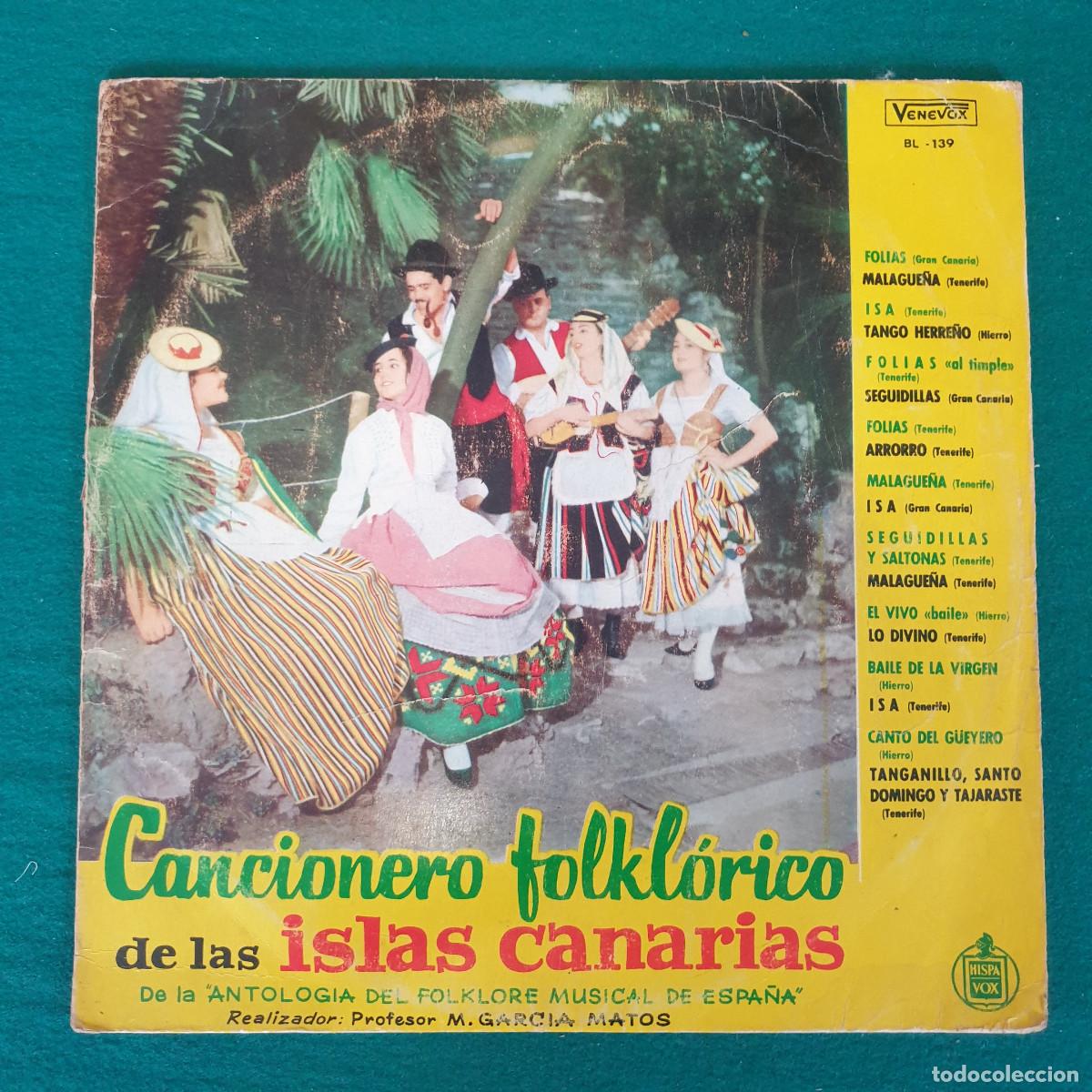 Discos de vinilo: CANCIONERO FOLKL&Oacute;RICO DE LAS ISLAS CANARIAS - Foto 1