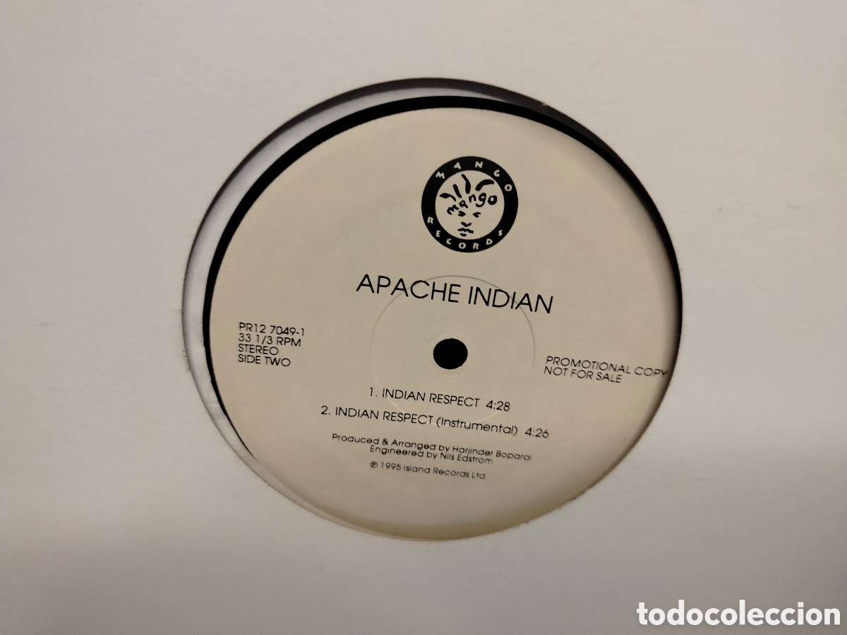 Discos de vinilo: Apache Indian - Armagideon time - Foto 2