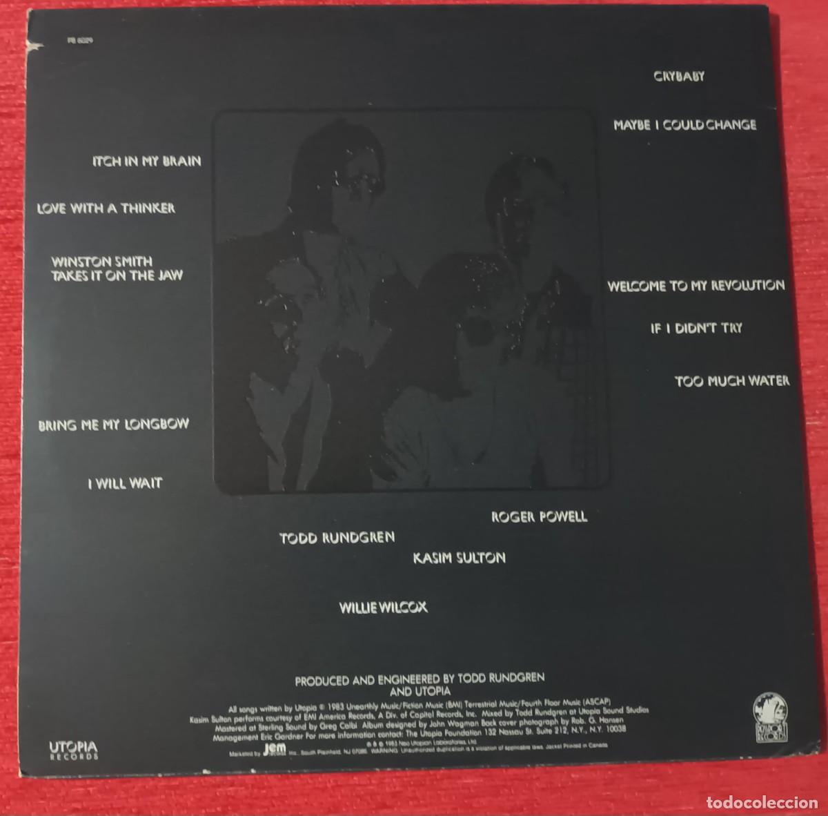 Discos de vinilo: UTOPIA (TODD RUNDGREN) - OBLIVION - LP - Foto 2